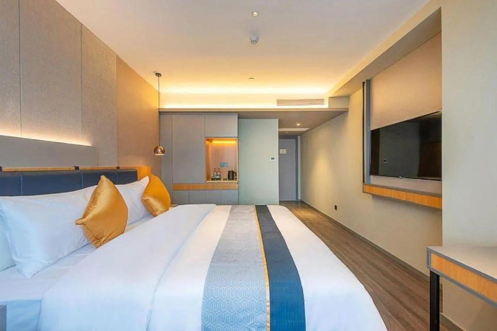Bed in Home Inn Selected Guangzhou Zhujiang New Town Wuyangcun Metro Station