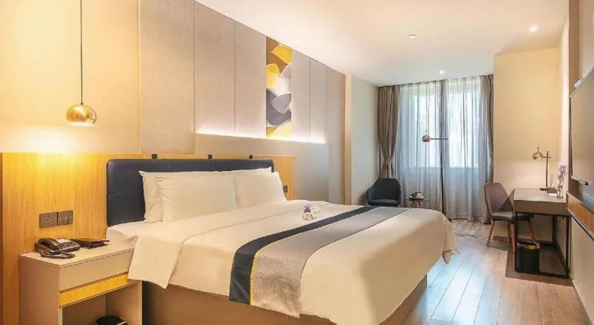 Bed in Home Inn Selected Guangzhou Zhujiang New Town Wuyangcun Metro Station