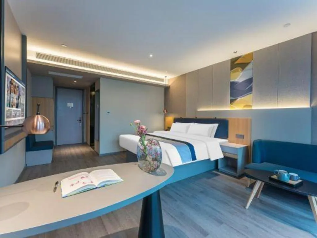 Bed in Home Inn Selected Guangzhou Zhujiang New Town Wuyangcun Metro Station