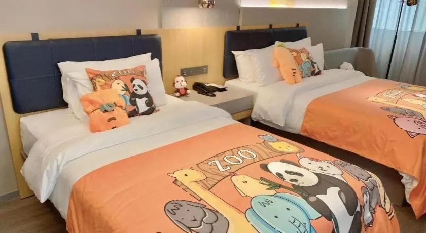 Bed in Home Inn Selected Guangzhou Zhujiang New Town Wuyangcun Metro Station