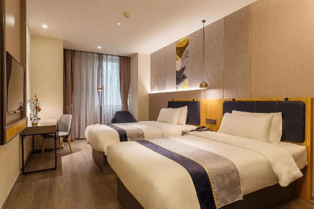 Bed in Home Inn Selected Guangzhou Zhujiang New Town Wuyangcun Metro Station