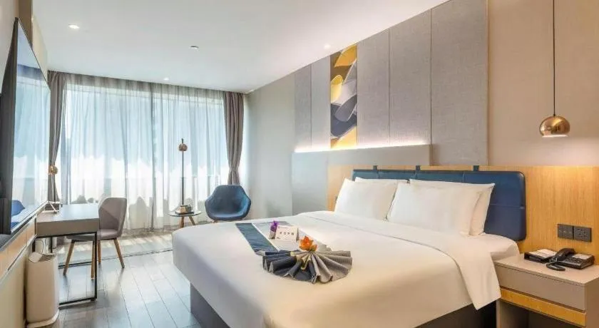 Bed in Home Inn Selected Guangzhou Zhujiang New Town Wuyangcun Metro Station