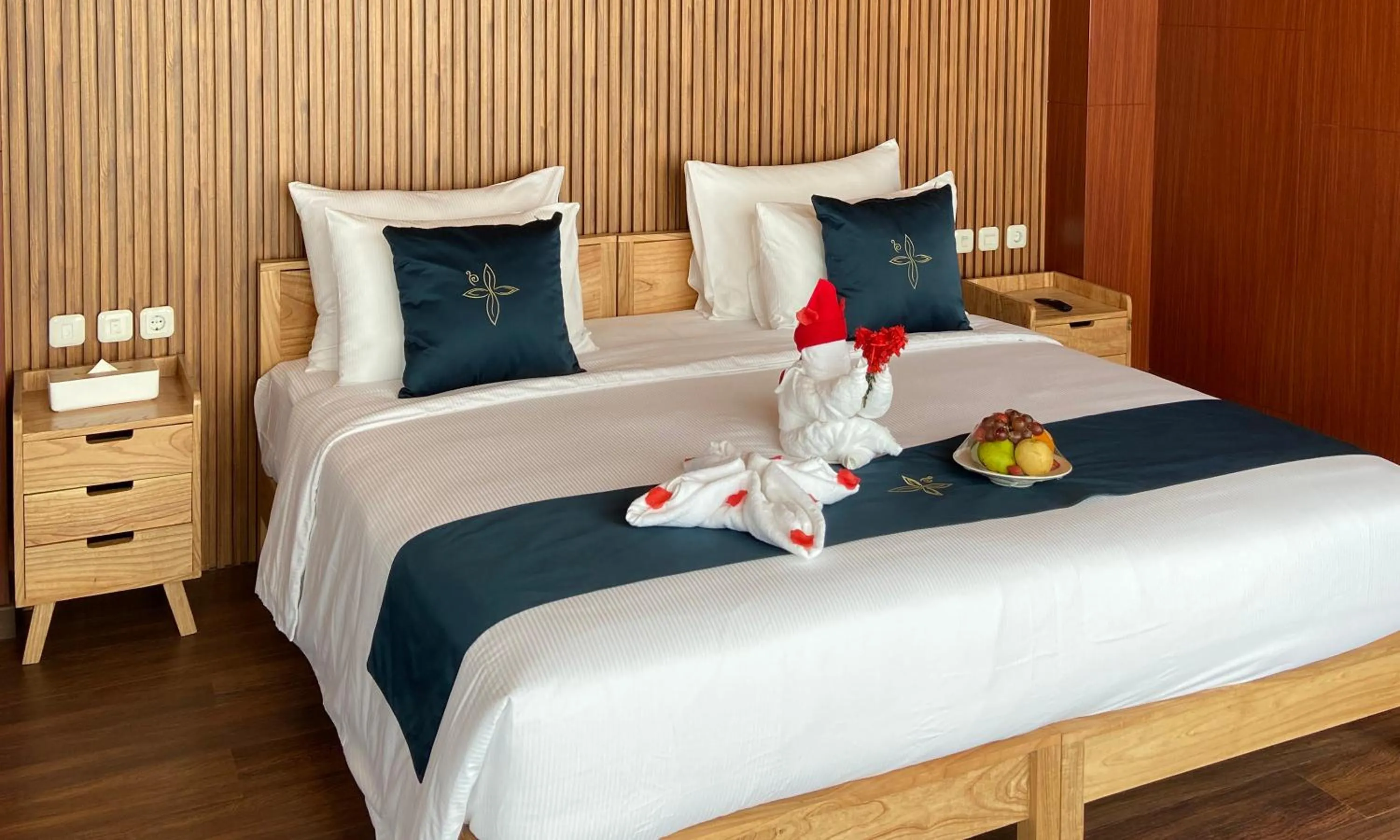 Bed in Damar Langit Resort