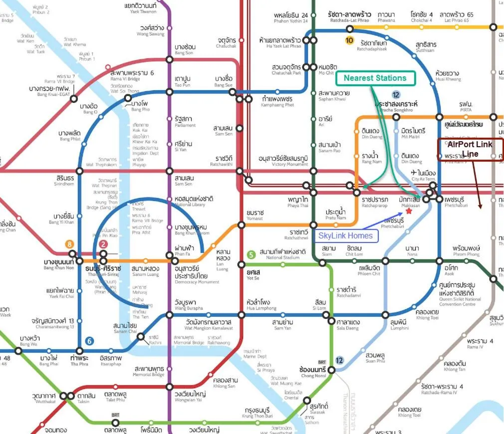 Area and facilities in SkyLink Homes - Pattunaam - Airport Link & BTS Chidlom