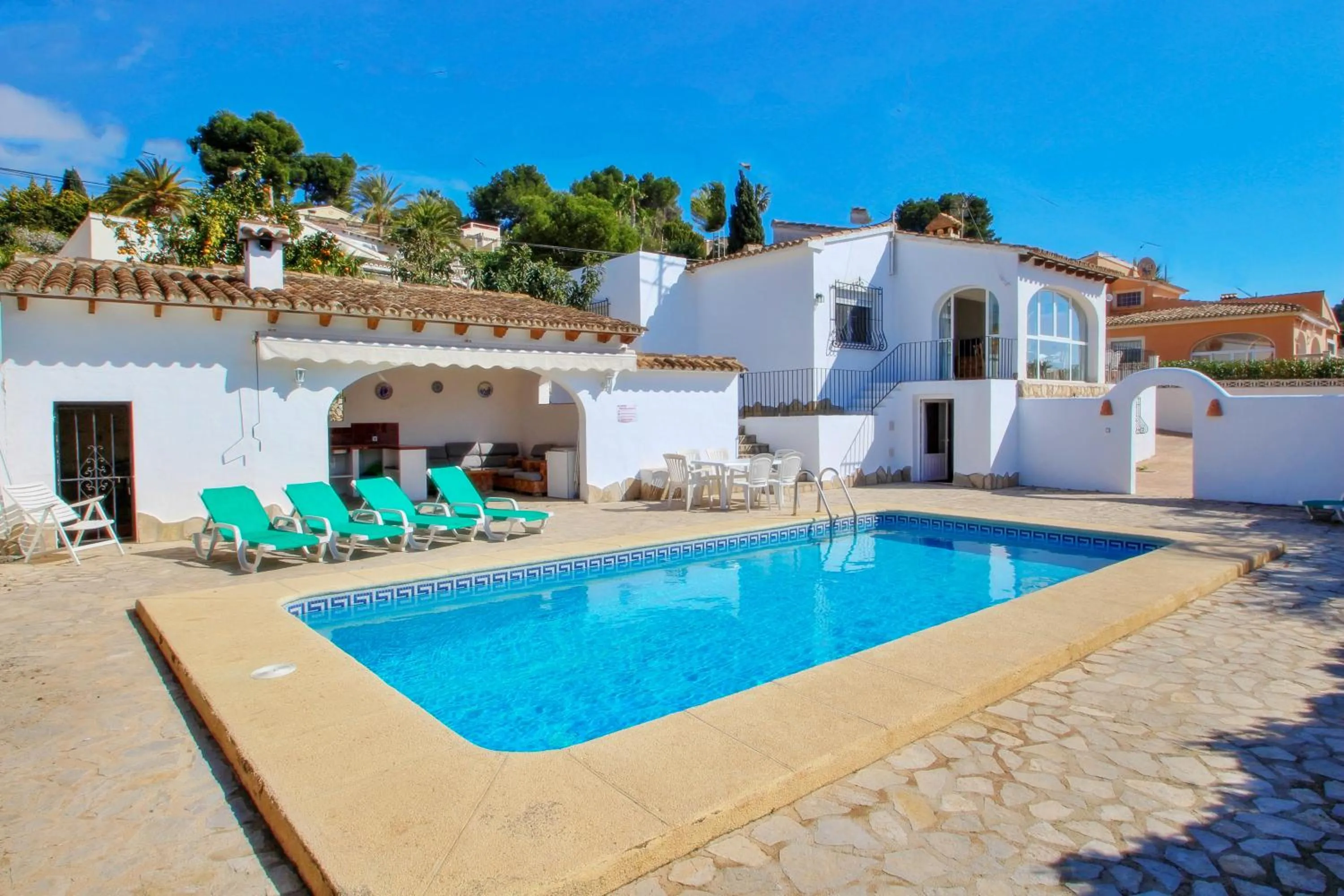 Facade/entrance in Mabruka - charming, Finca style holiday villa in Benissa