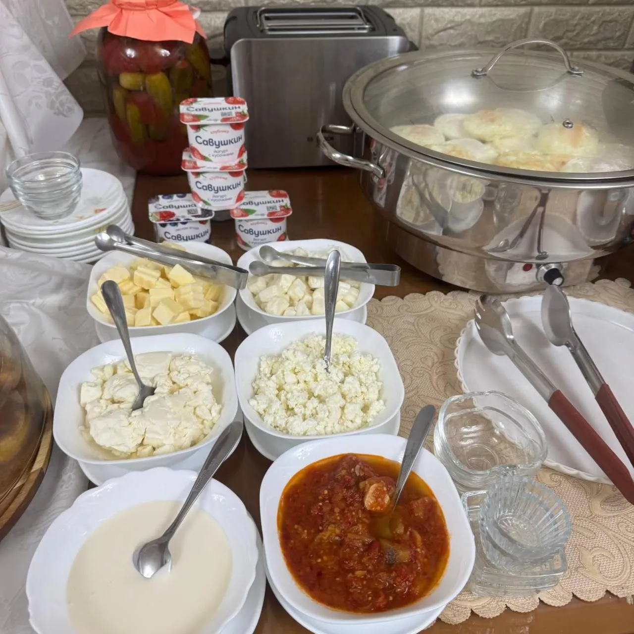 Breakfast in Orzu Hotel