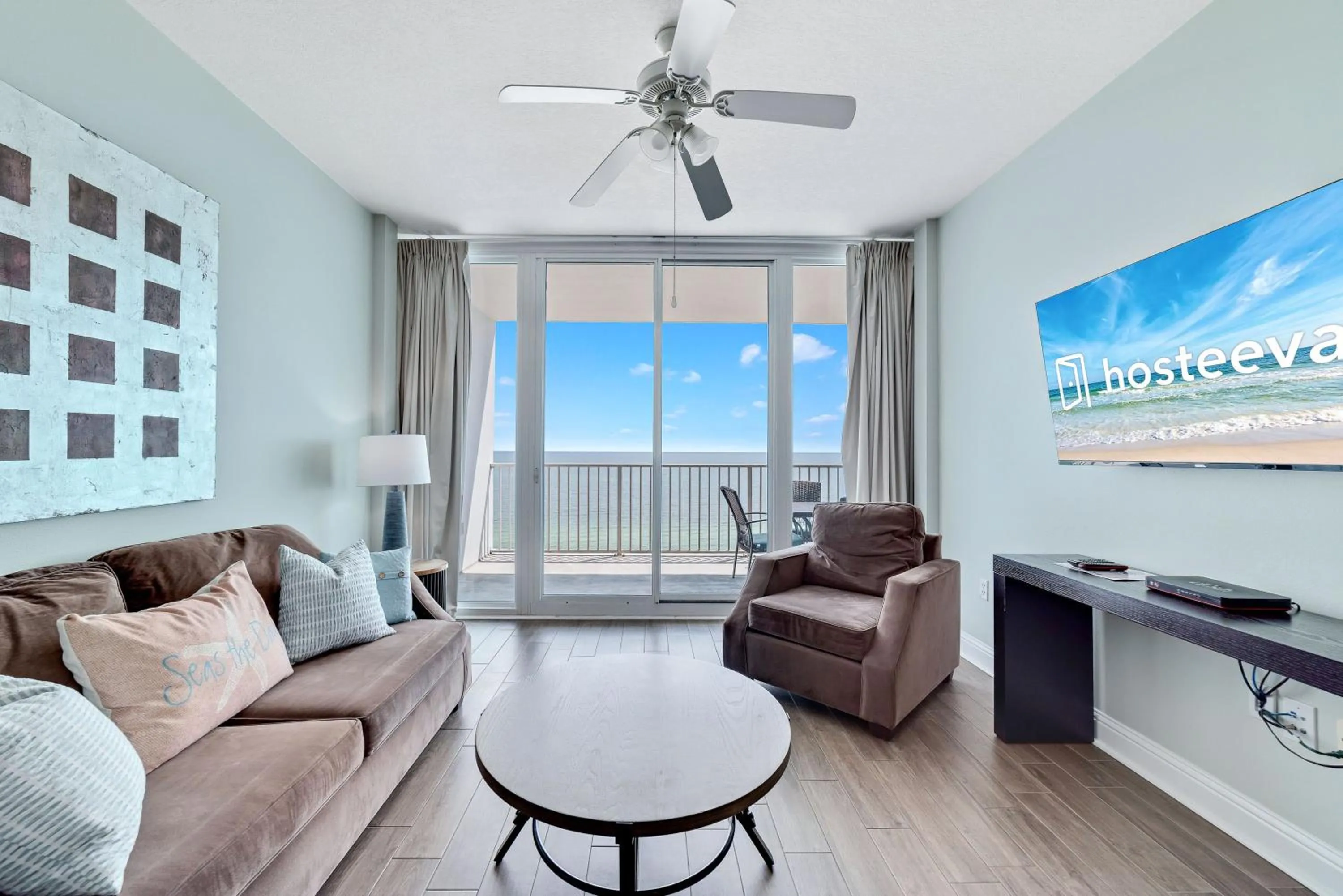 Living room in Lighthouse Condos Gulf Shores