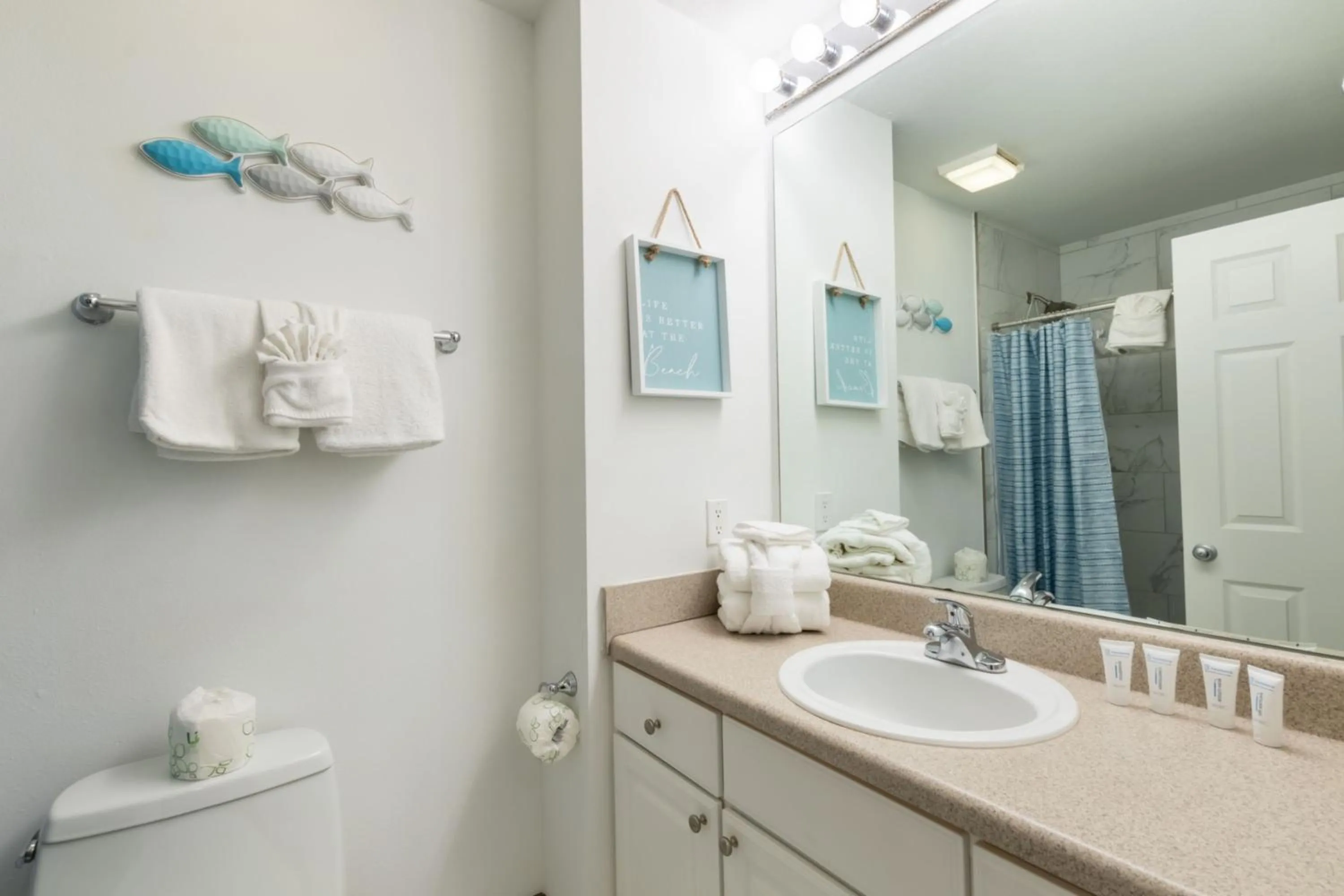 Bathroom in Lighthouse Condos Gulf Shores