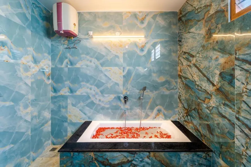 Bathroom in AR Phalazzo Resort and Banquets