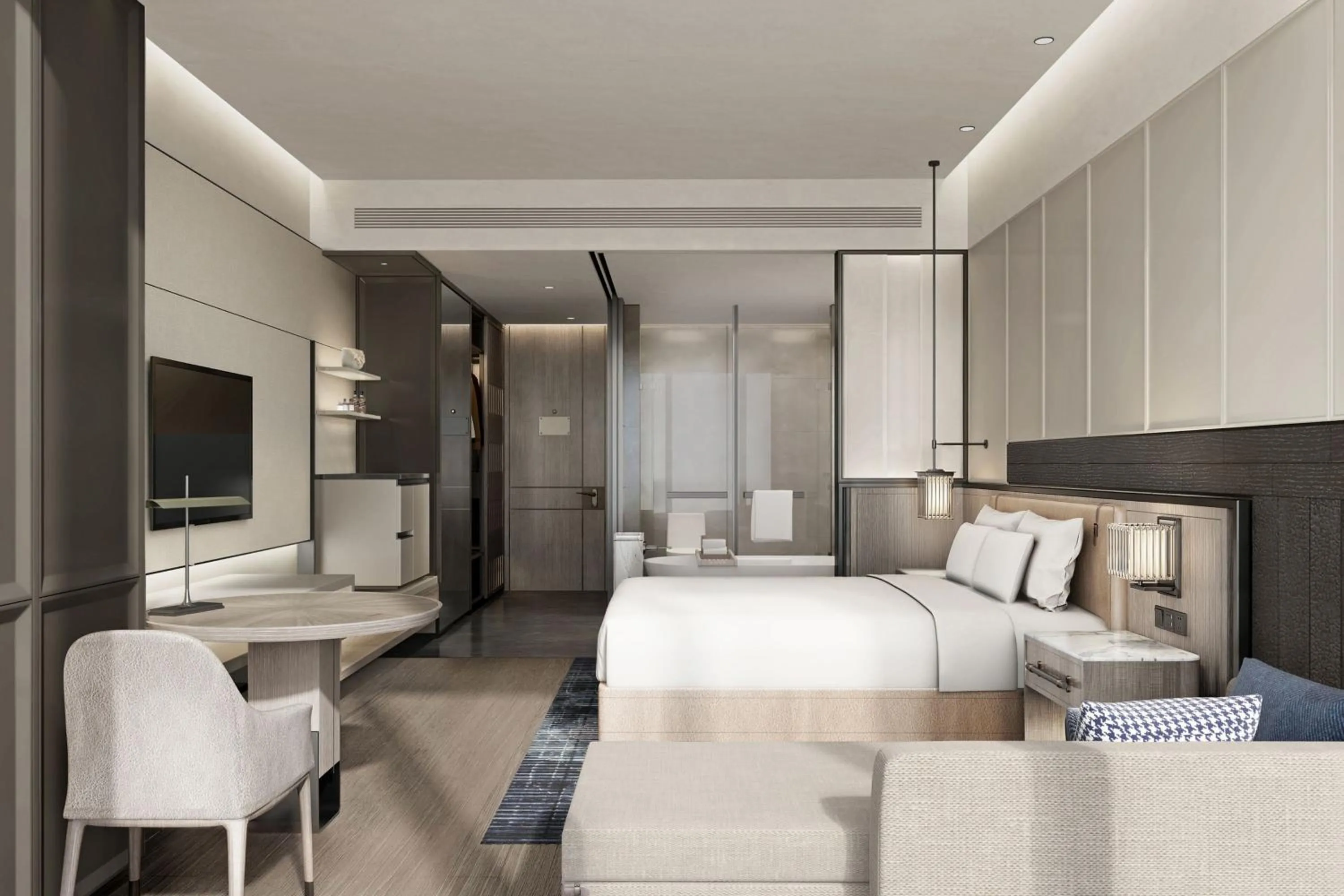 Photo of the whole room, Bed in Luoyang Marriott Hotel