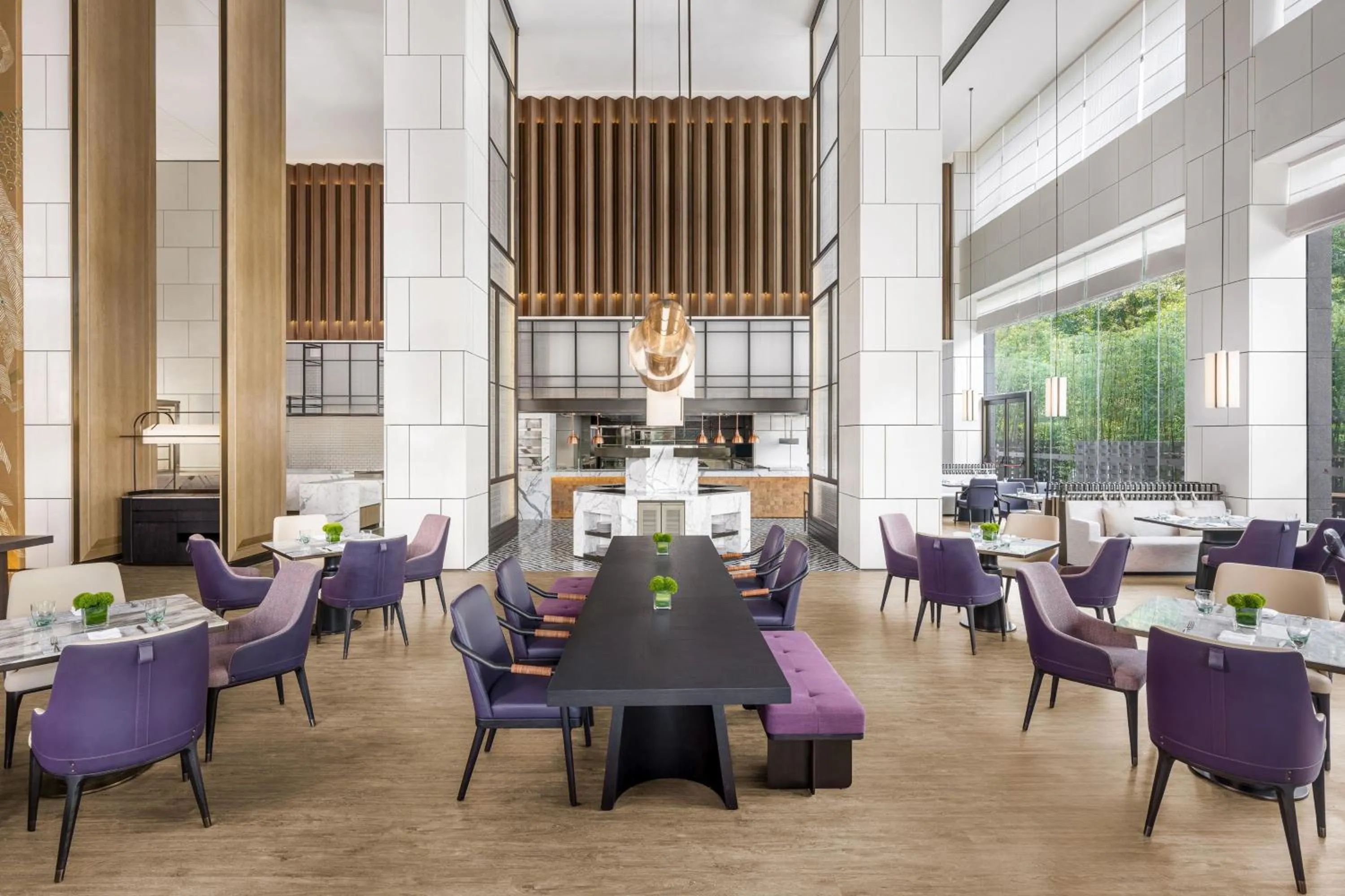 Kitchen or kitchenette in Luoyang Marriott Hotel