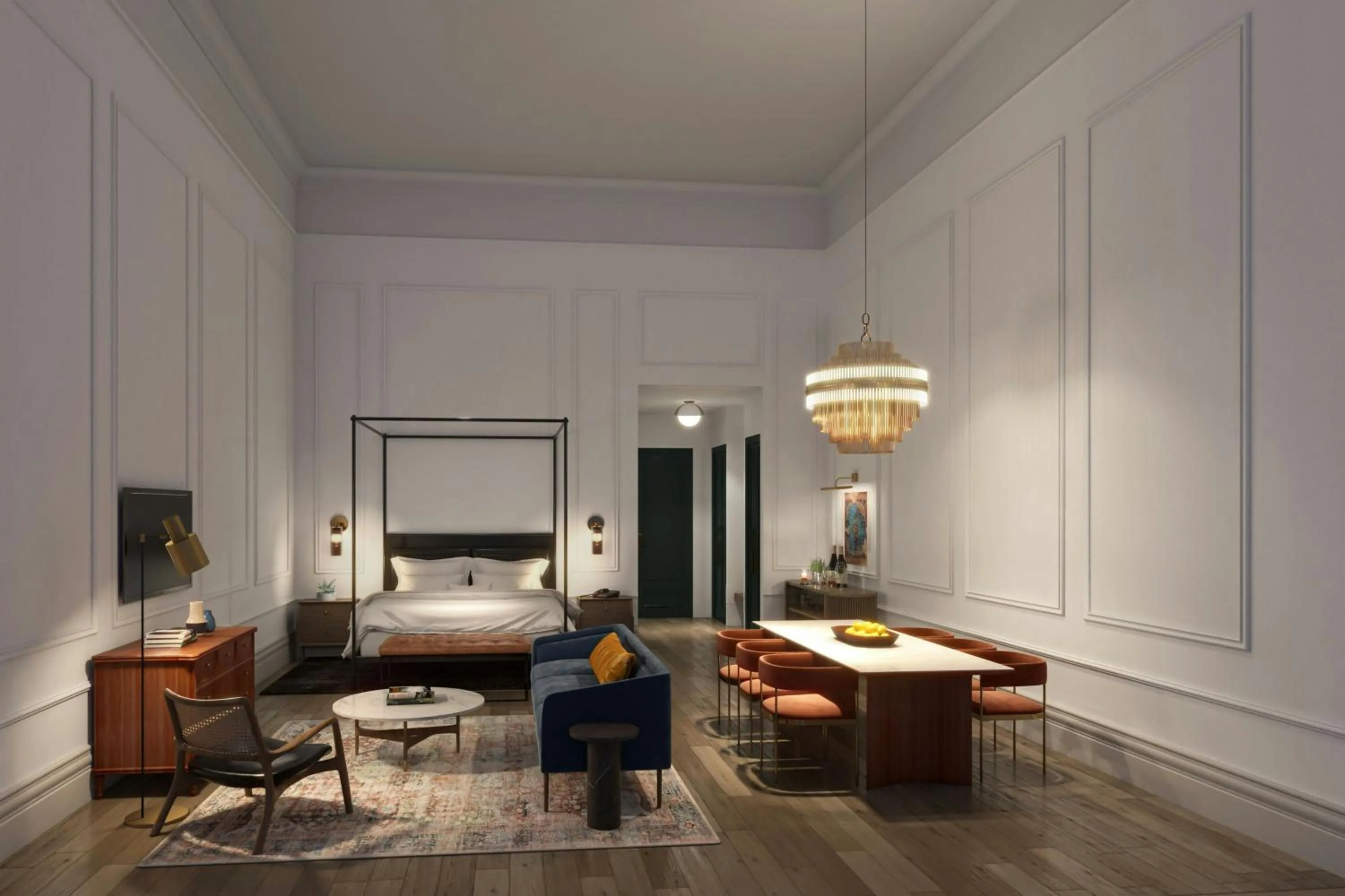 Photo of the whole room, Bed in Asher Adams, Autograph Collection