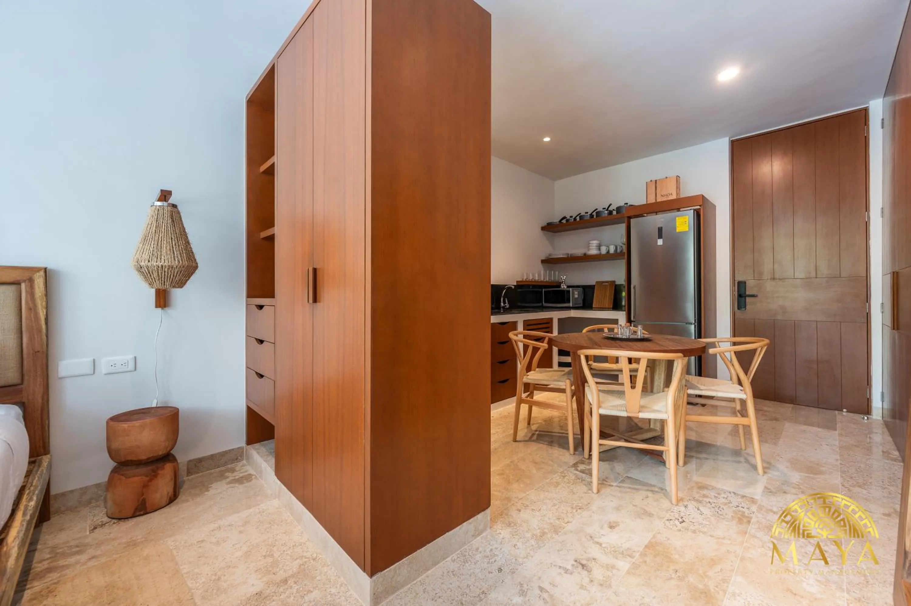 Kitchen or kitchenette in Nhoa Tulum Aparthotel by Maya PM