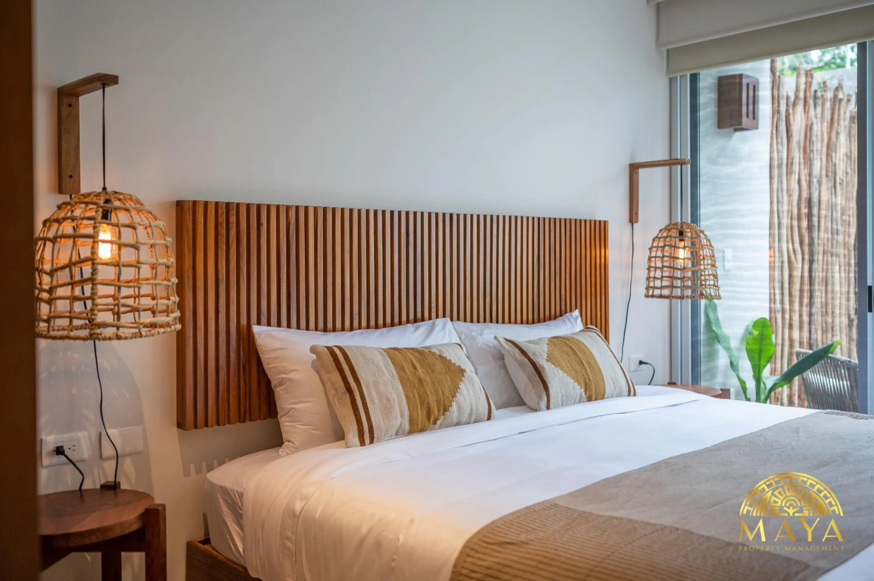 Bed in Nhoa Tulum Aparthotel by Maya PM