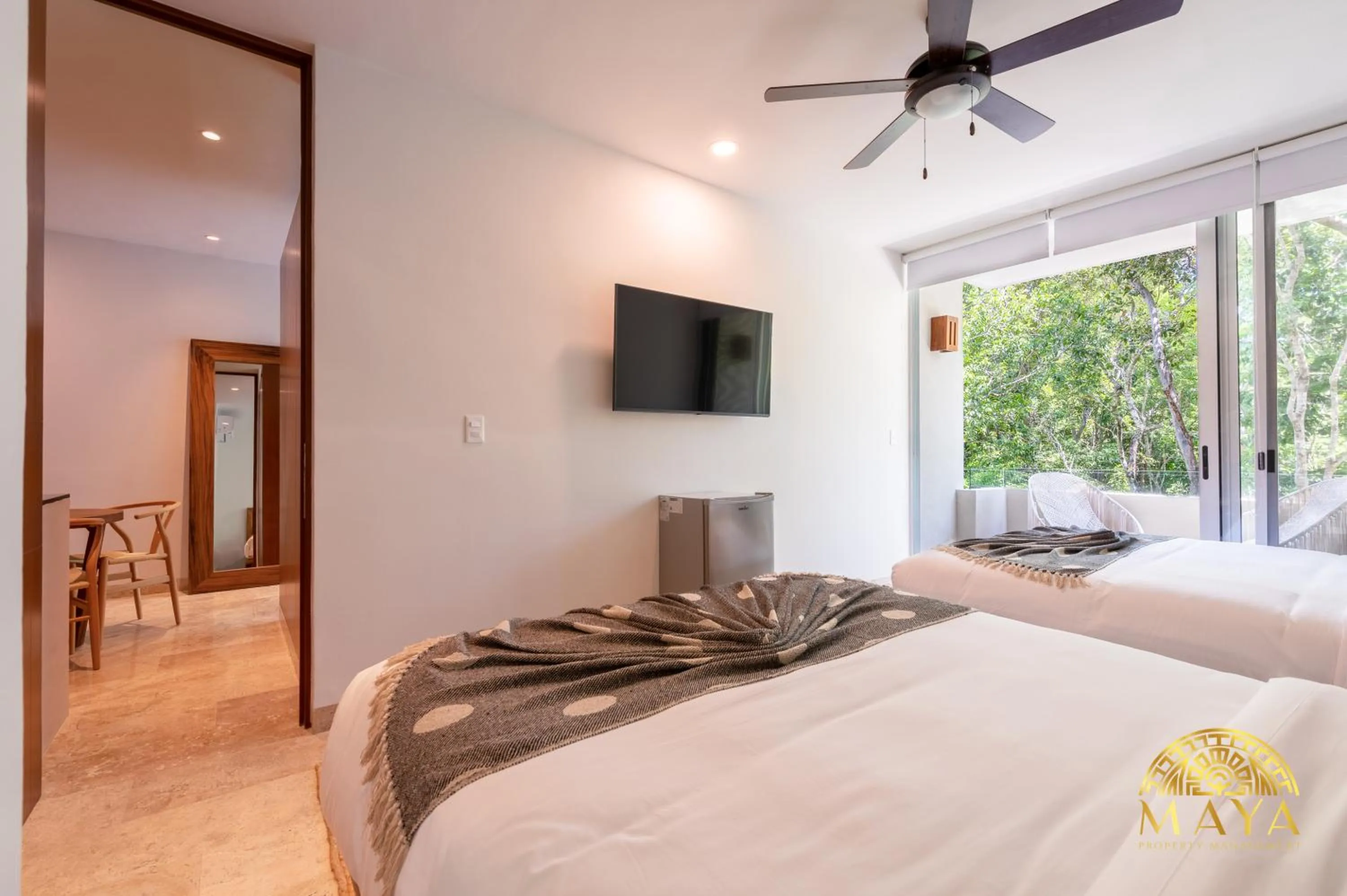 Bed in Nhoa Tulum Aparthotel by Maya PM