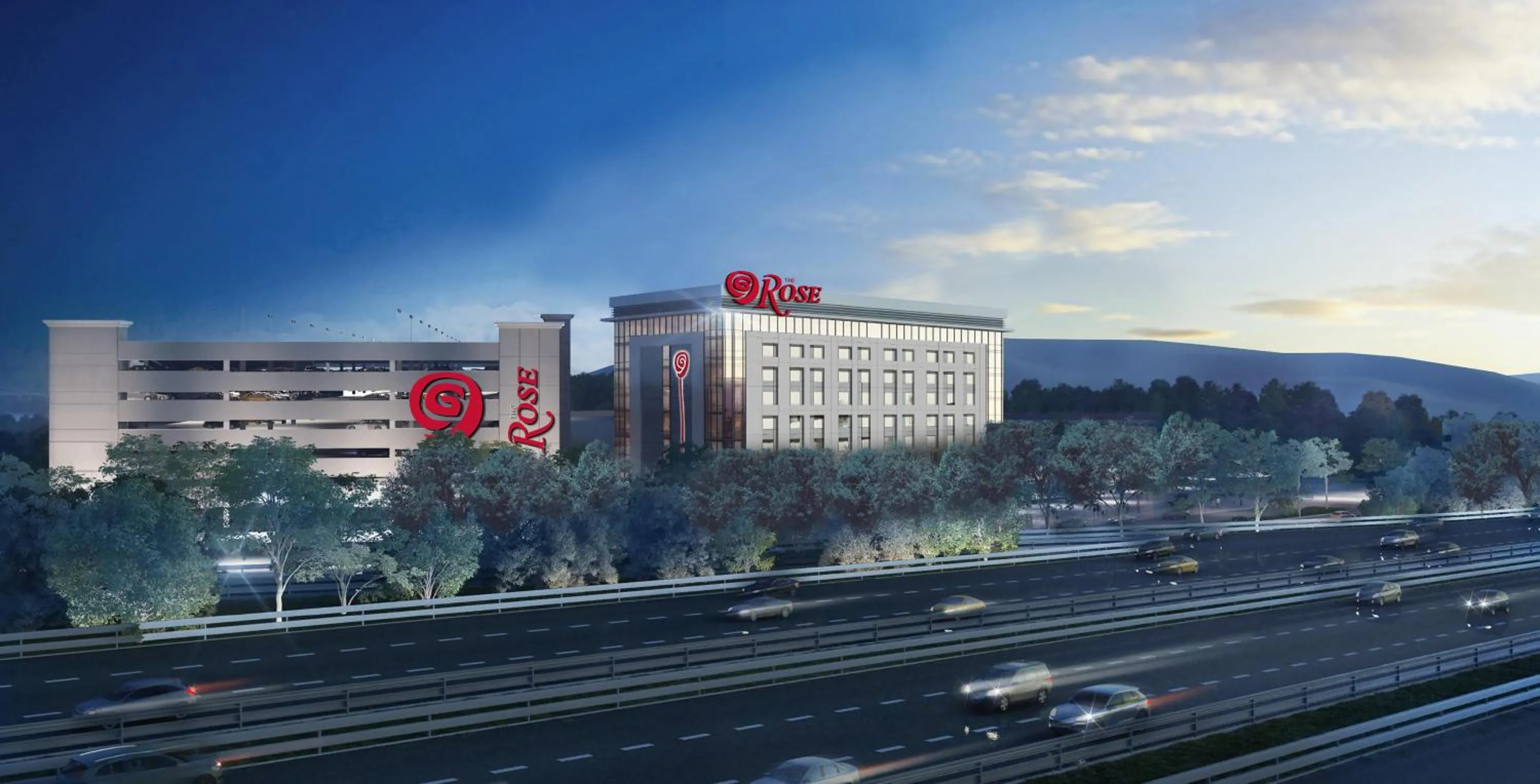 Property building in The Rose Gaming Resort