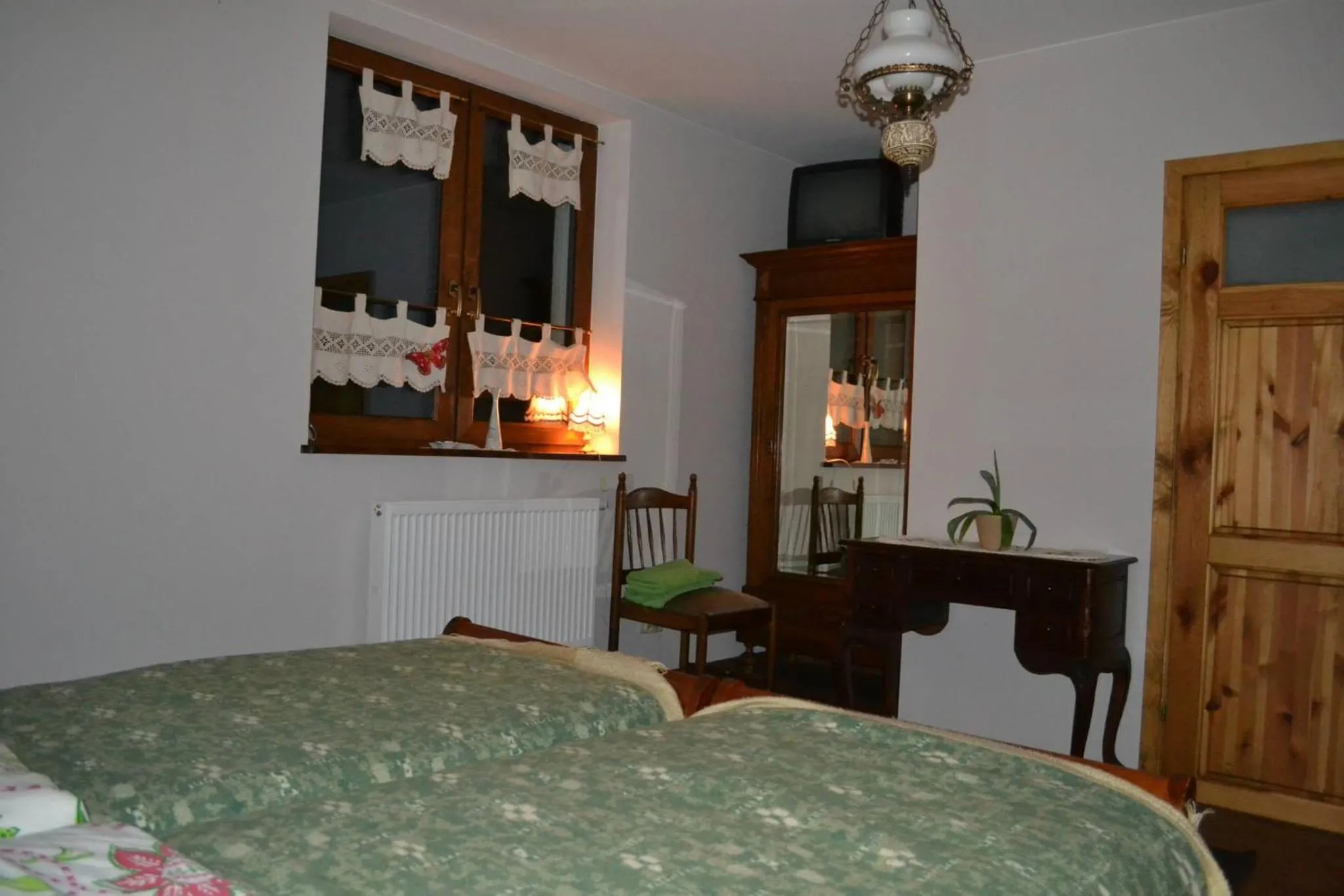 Bathroom, Bed in Kurnik Polski agroturystyka