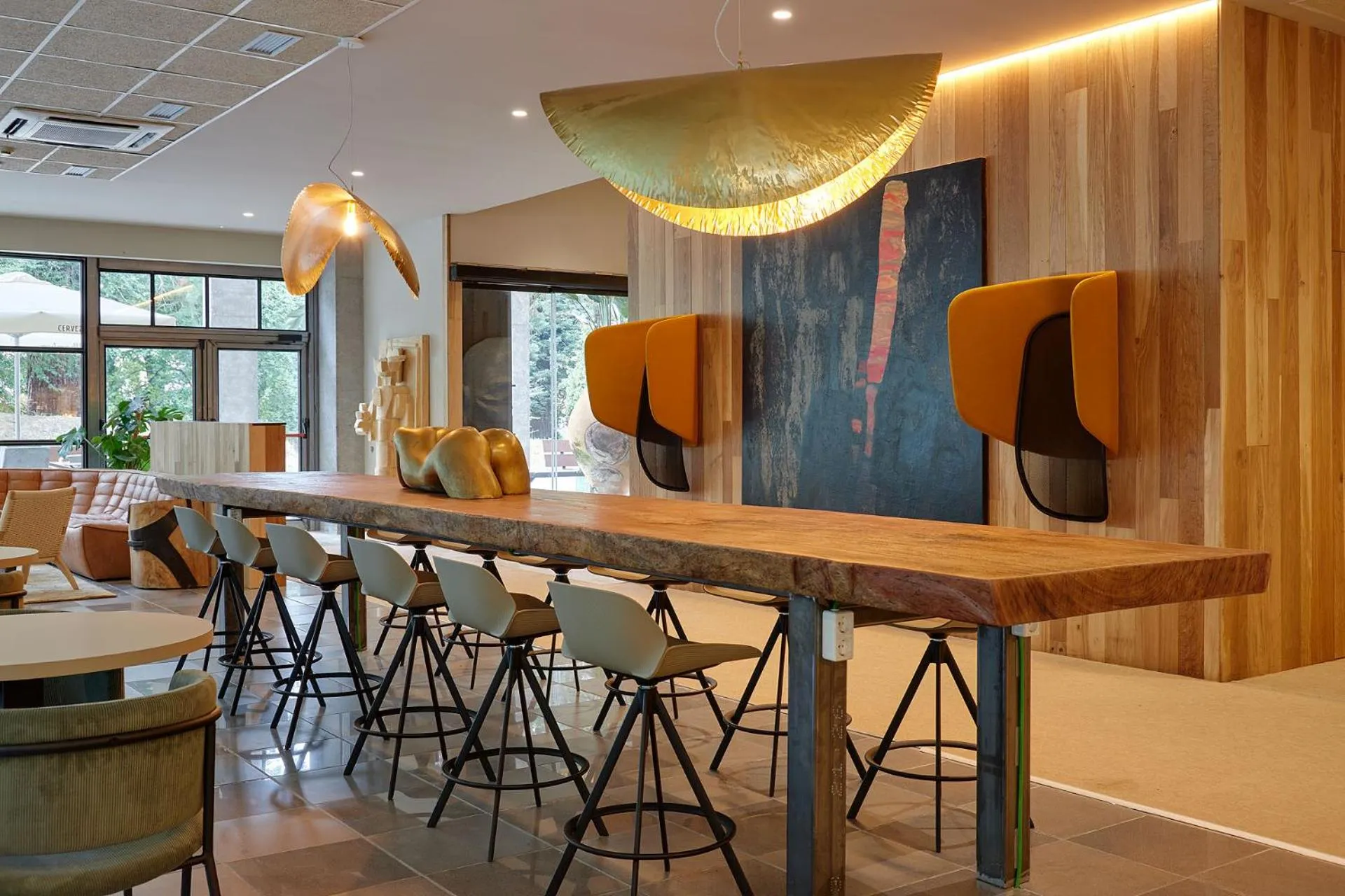 Seating area in Hotel Sukha