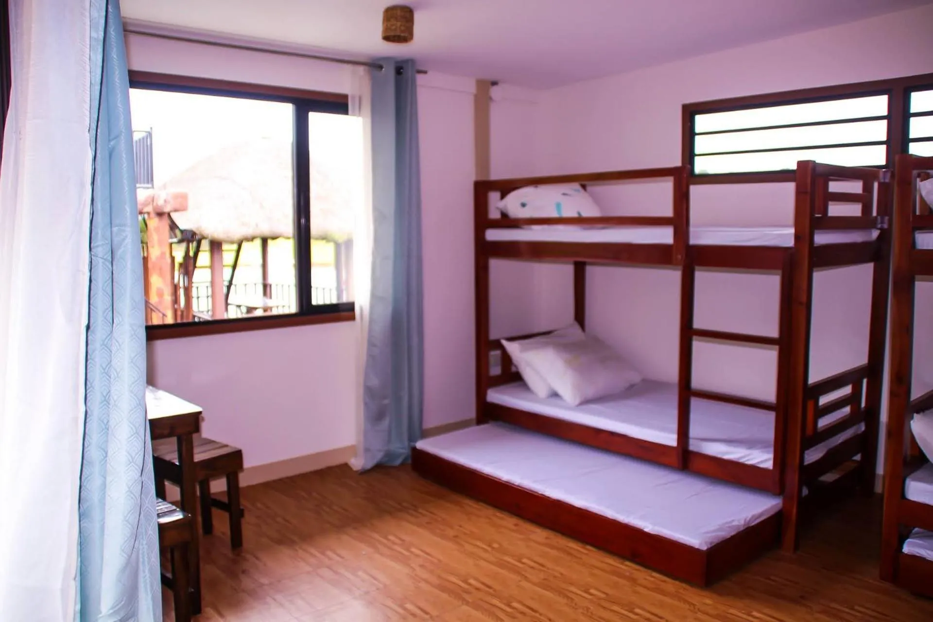 Bed in Camote's Lake Retreat