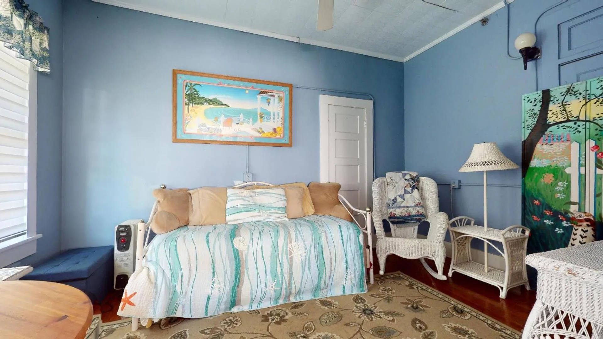 Seating area, Bed in Casa Coquina del mar Bed and Breakfast