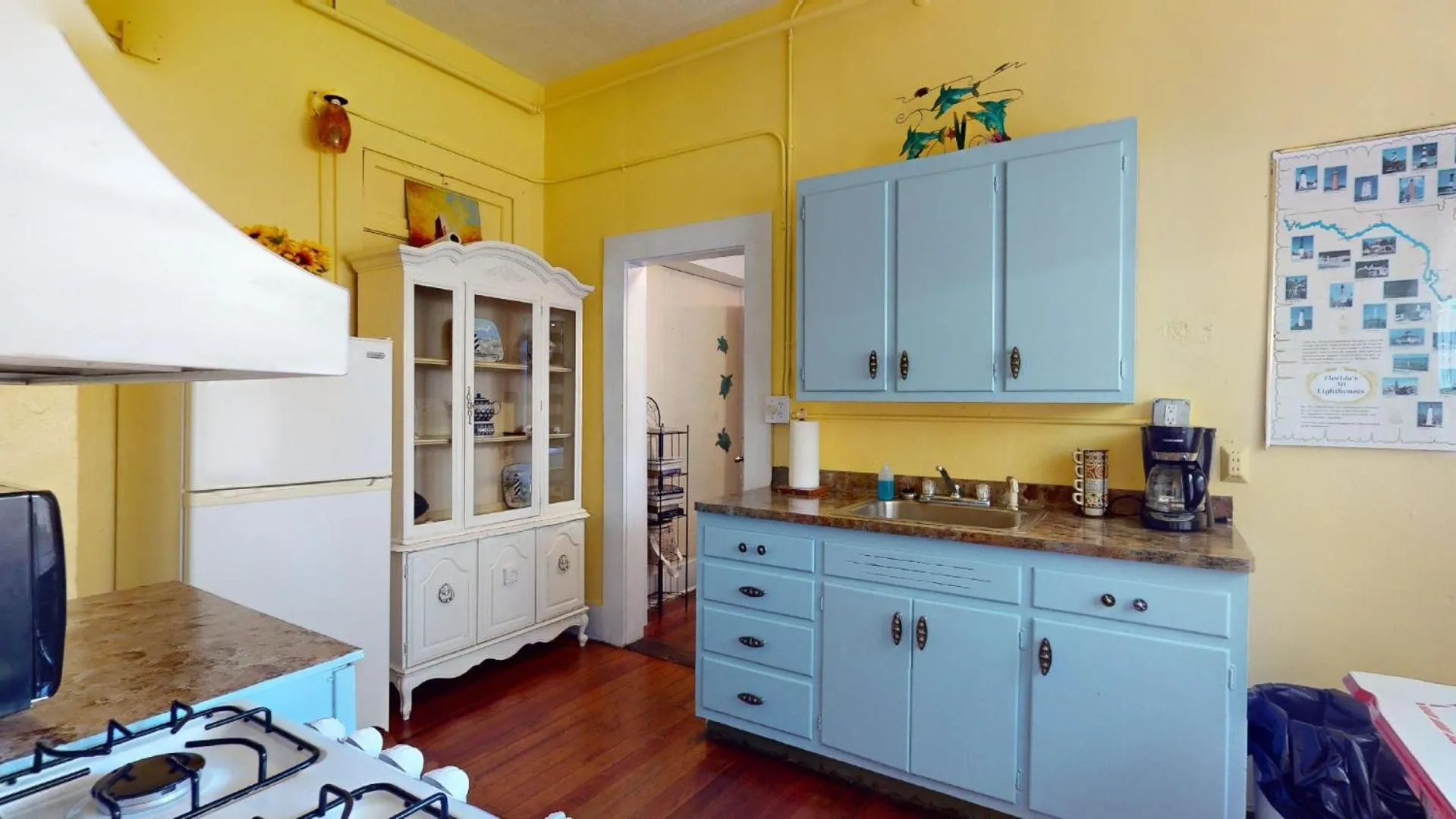 Kitchen or kitchenette in Casa Coquina del mar Bed and Breakfast