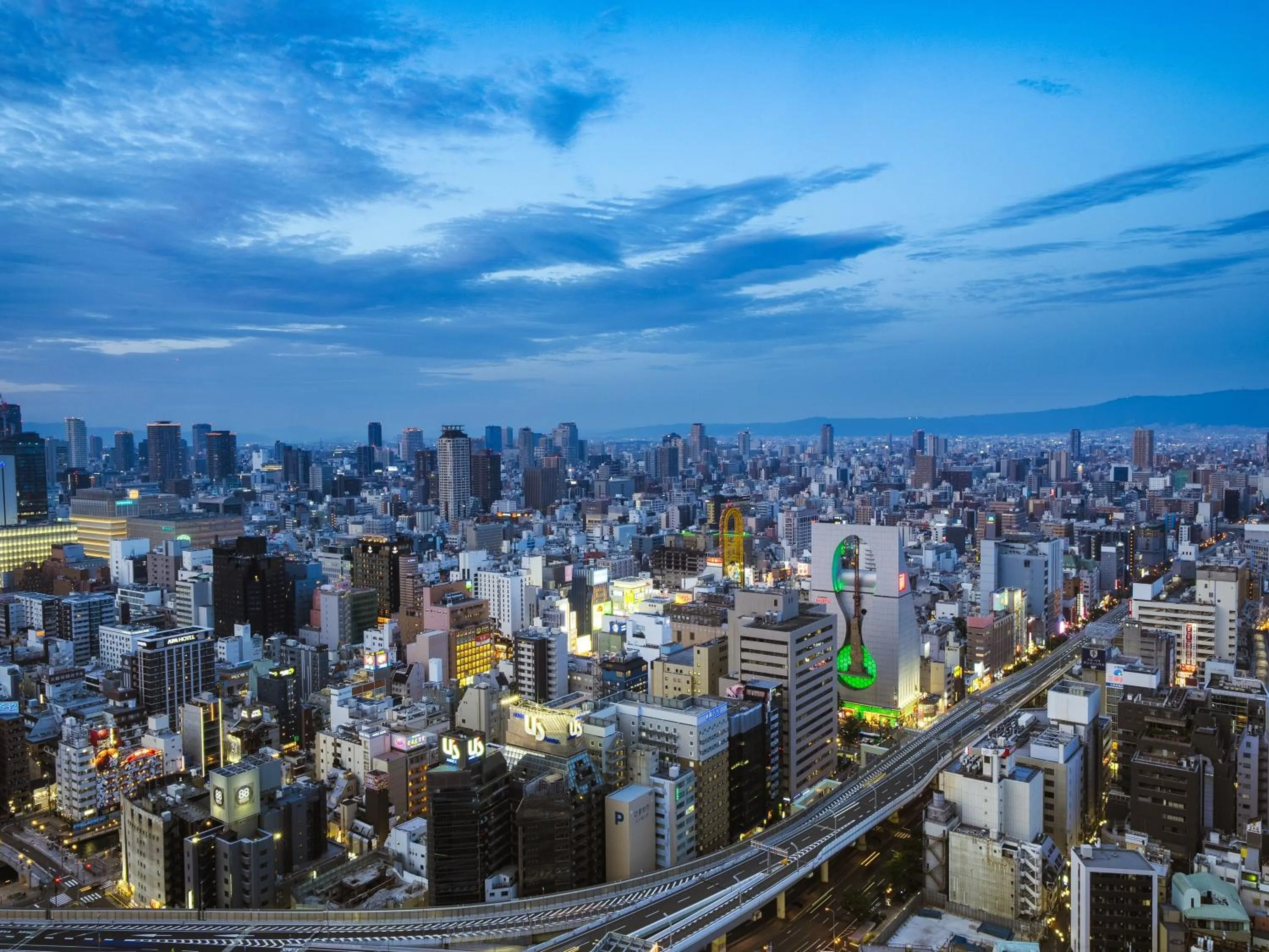 City view in APA Hotel & Resort Osaka Namba Ekimae Tower