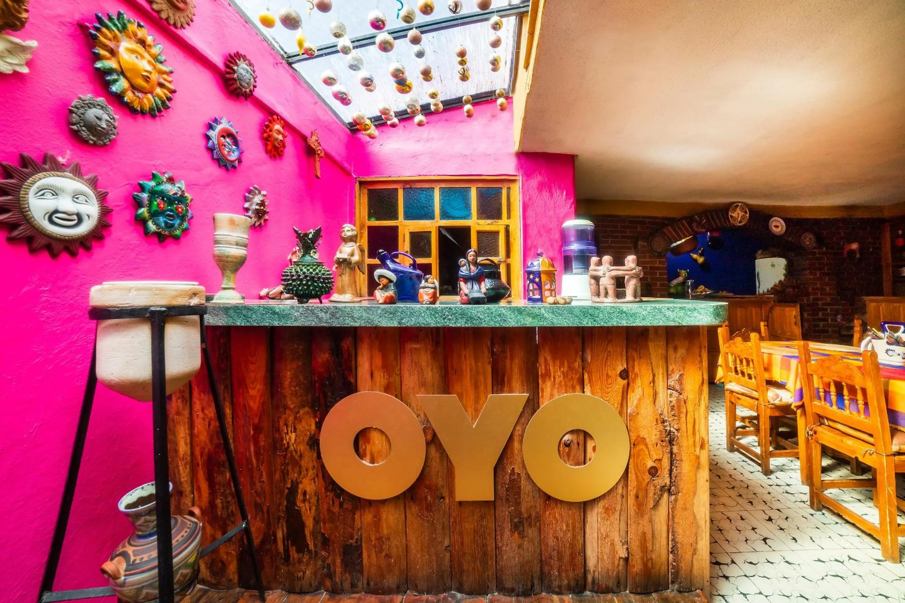 Lobby or reception in OYO Hotel El Mineral, Tlalpujahua