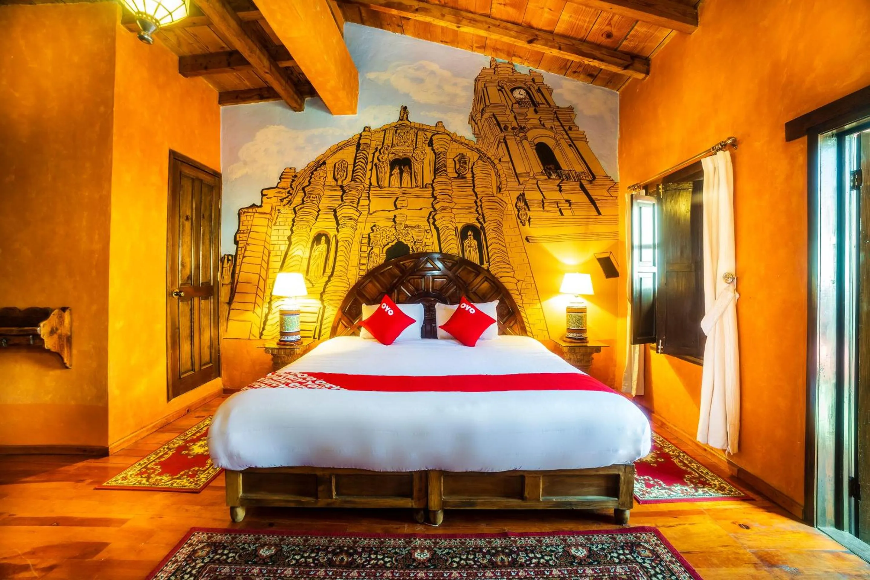 Bedroom, Bed in OYO Hotel El Mineral, Tlalpujahua