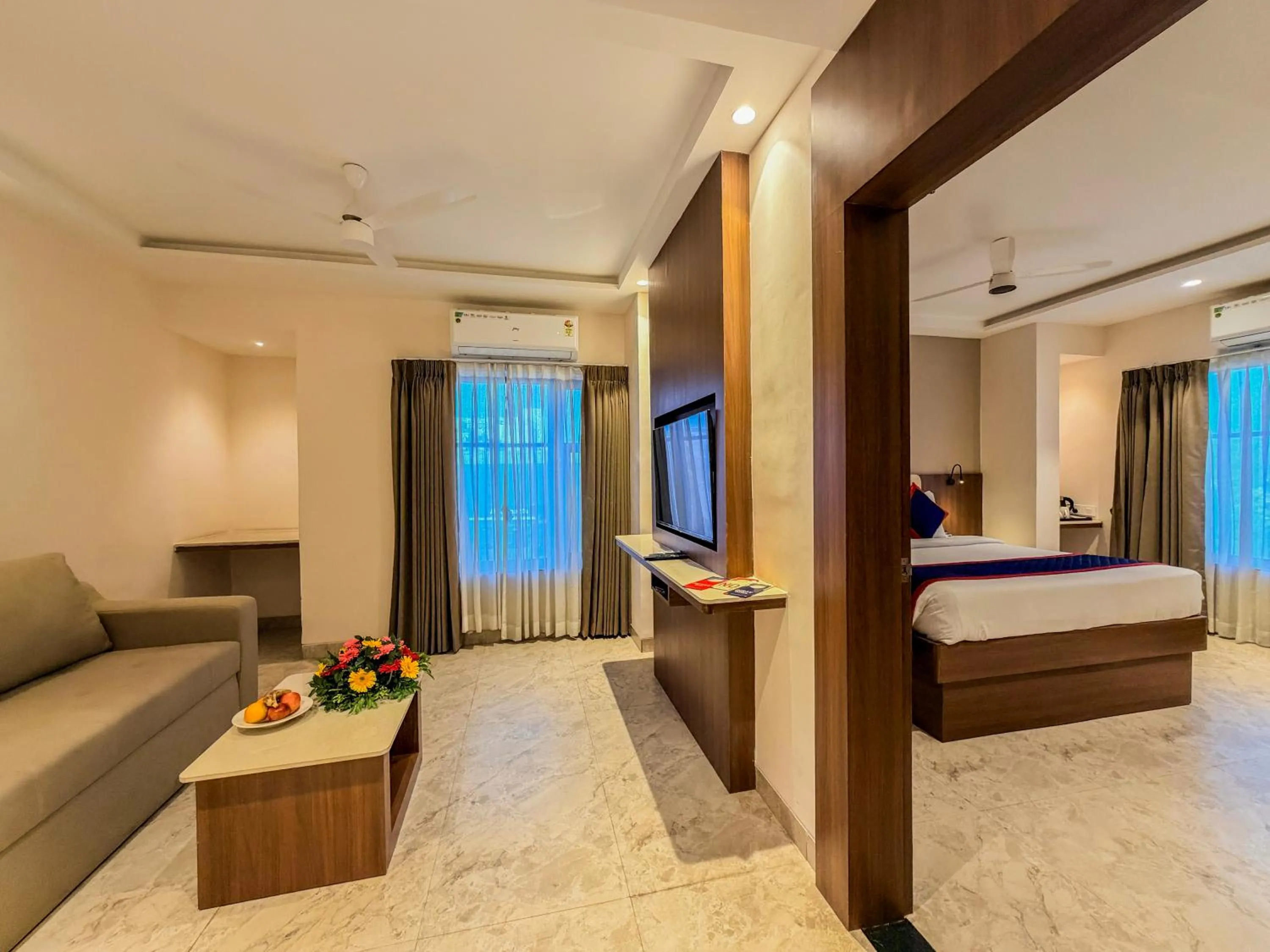 View (from property/room), Bed in Zip by Spree Hotels Shirdi - Walkable Distance from Sai Baba Temple