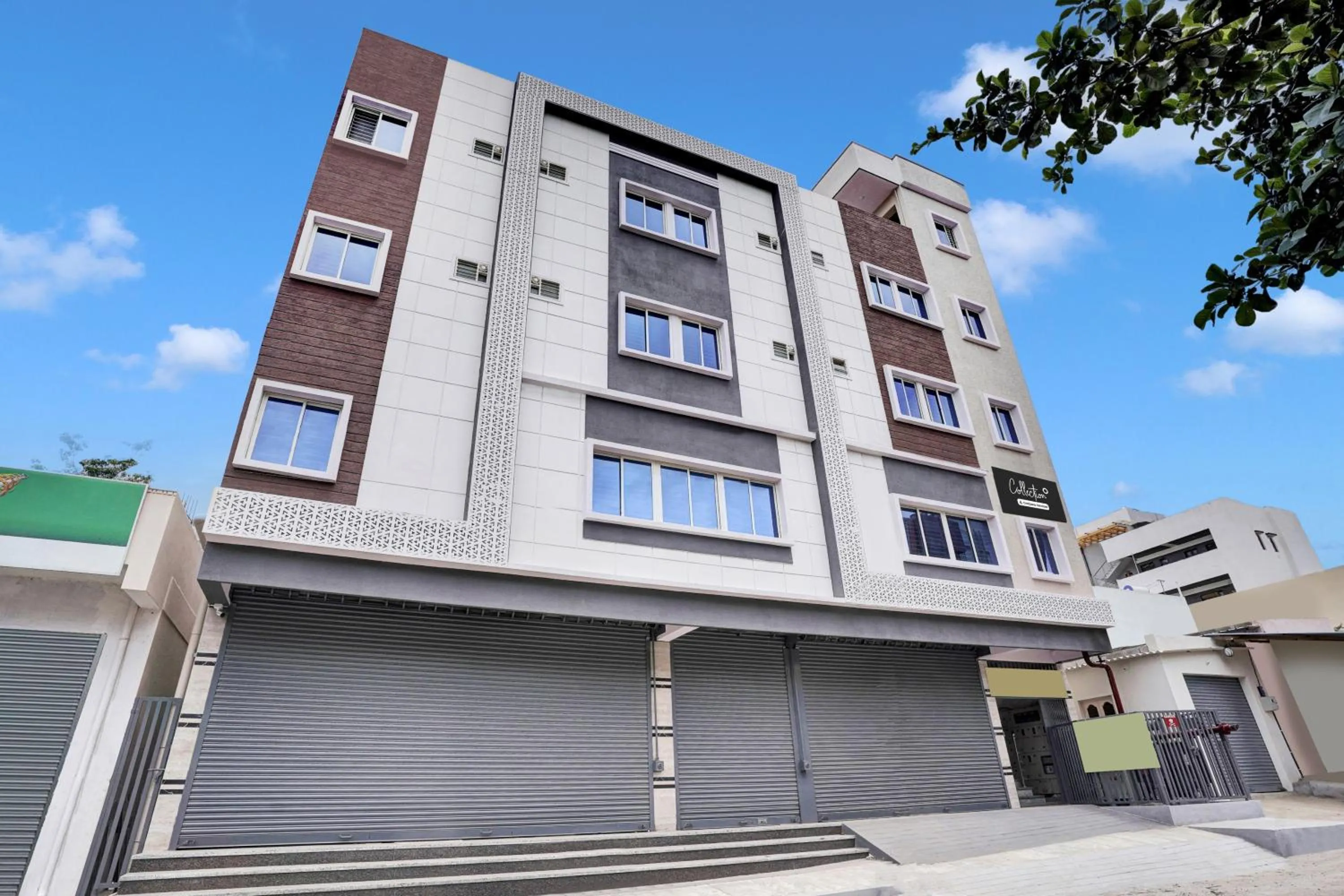 Facade/entrance in Super Collection O Peenya 2nd stage Formerly the JK Grand