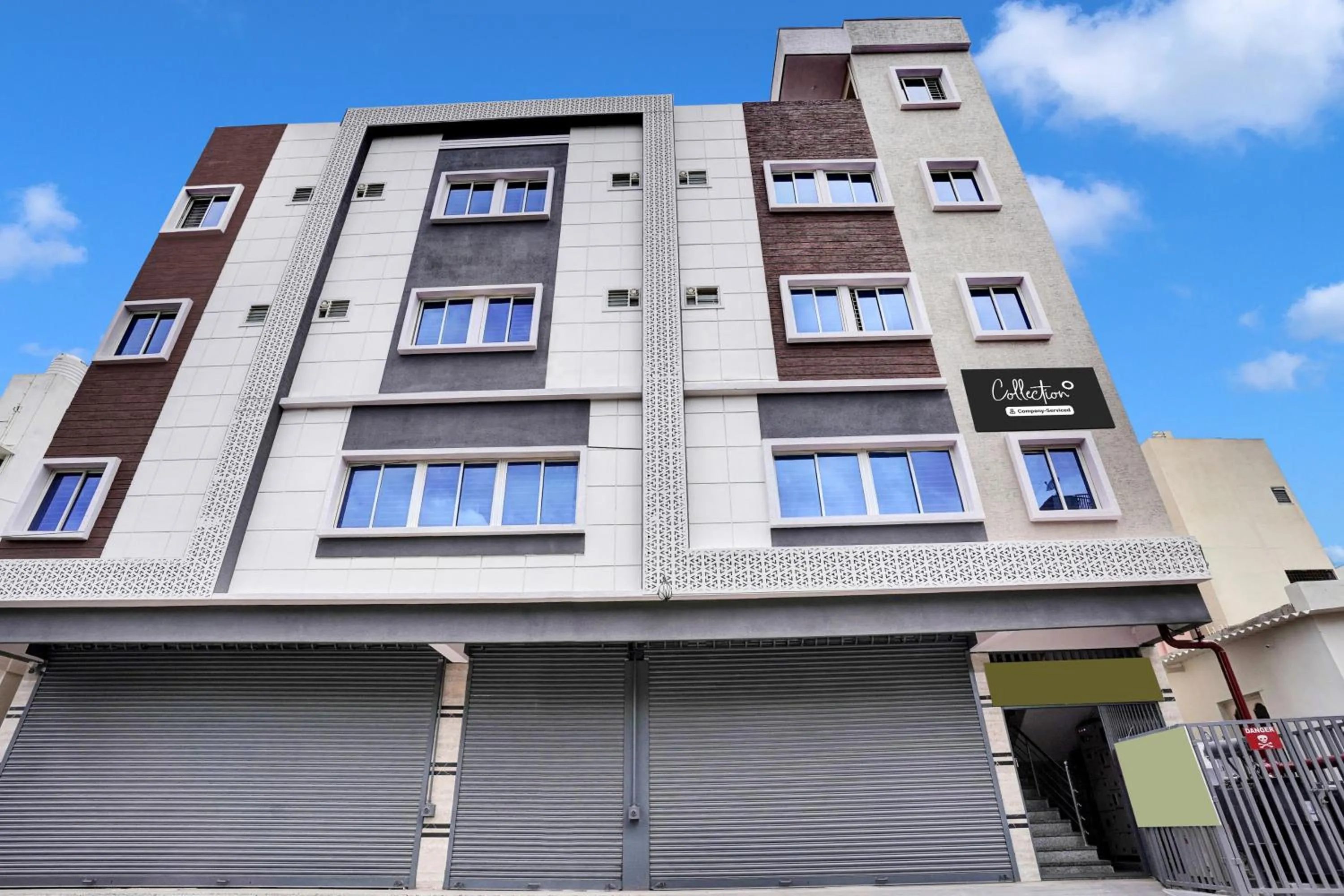 Facade/entrance in Super Collection O Peenya 2nd stage Formerly the JK Grand