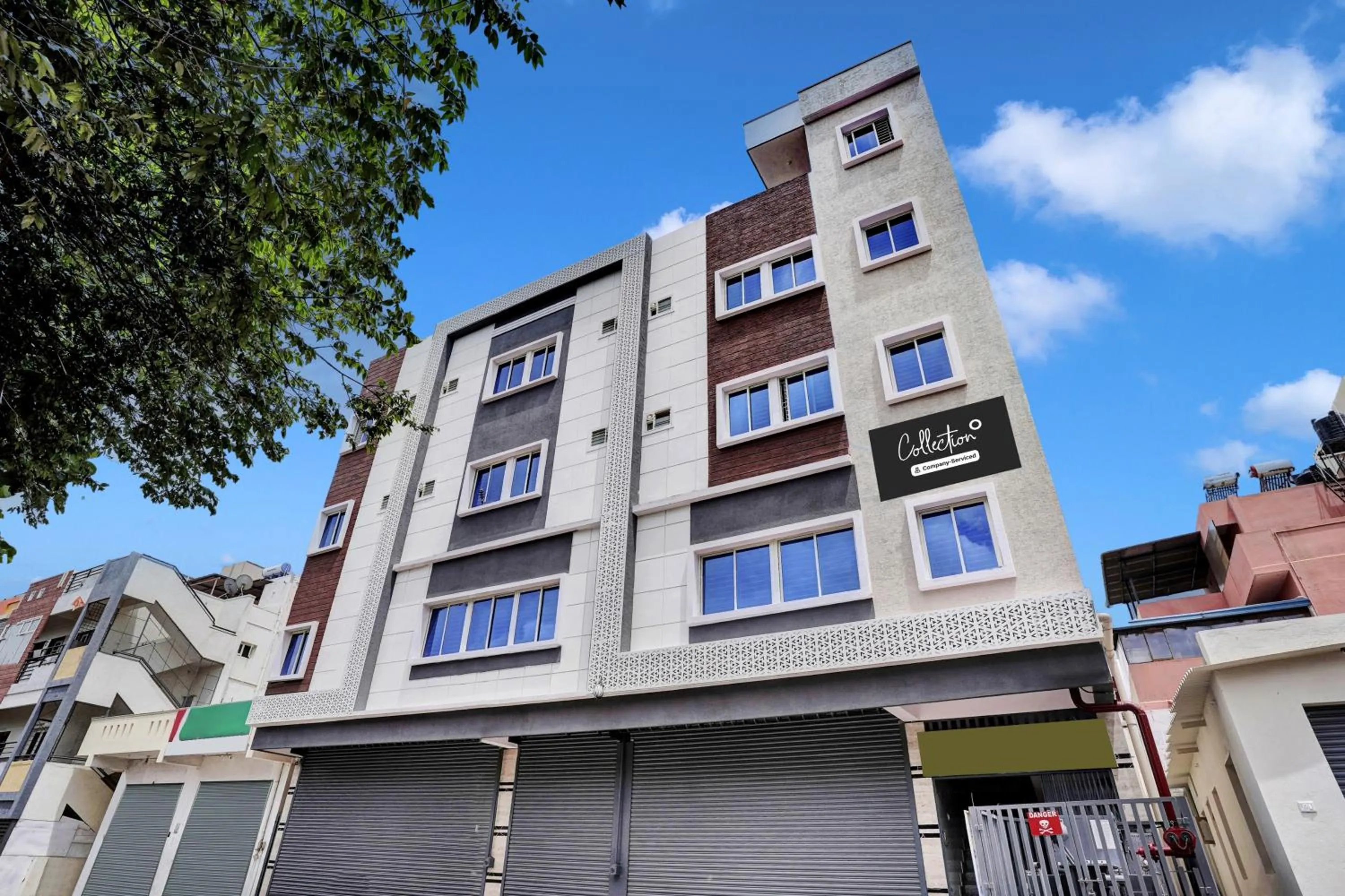 Facade/entrance in Super Collection O Peenya 2nd stage Formerly the JK Grand