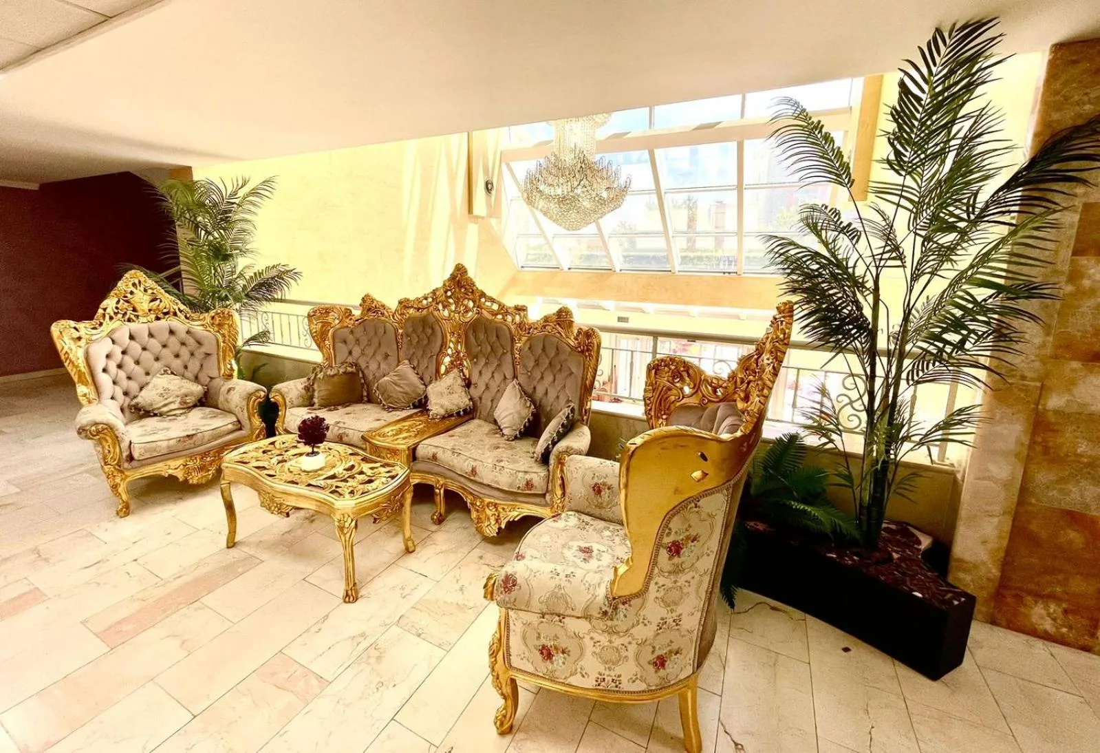 Seating area in AMH Hotel Durres