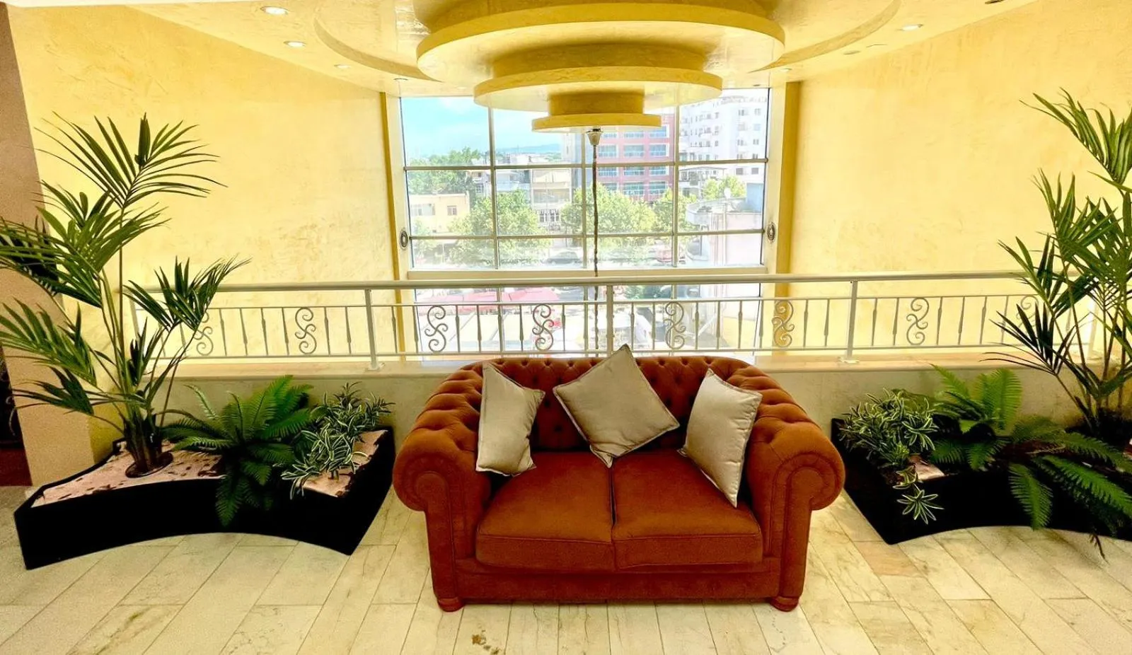 Seating area in AMH Hotel Durres