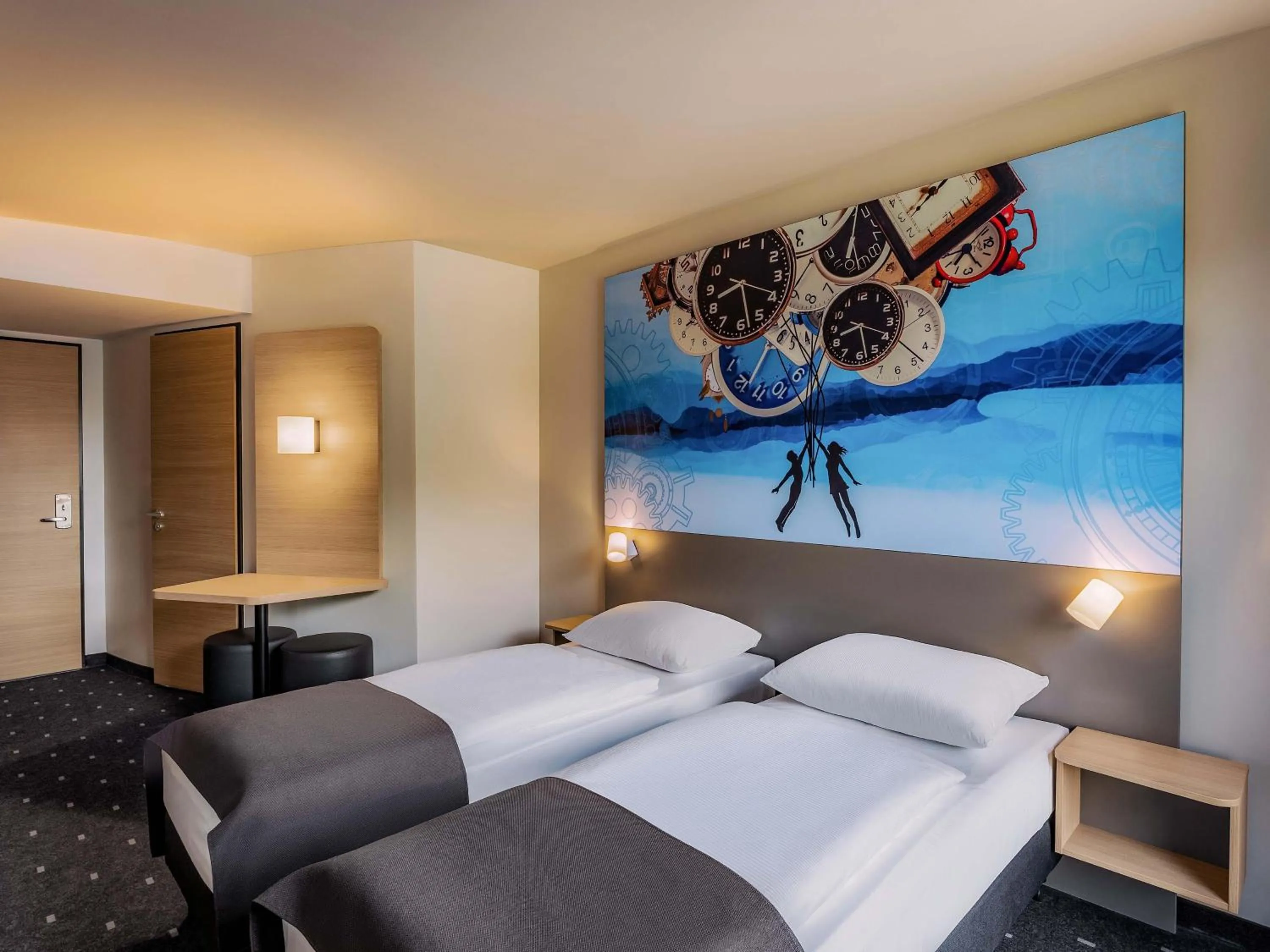 Photo of the whole room, Bed in B&B HOTEL Aalborg