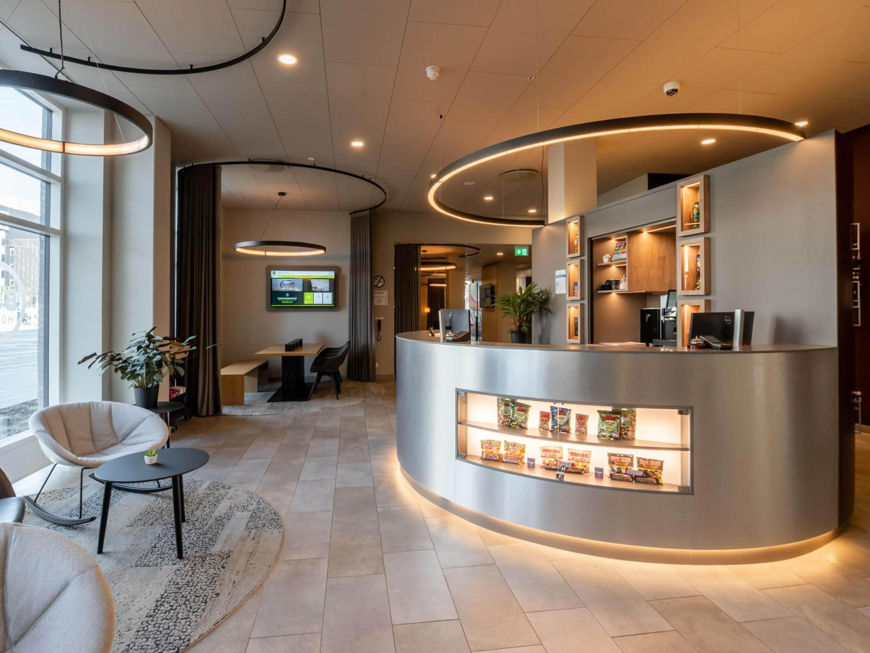 Lobby or reception in B&B HOTEL Aalborg