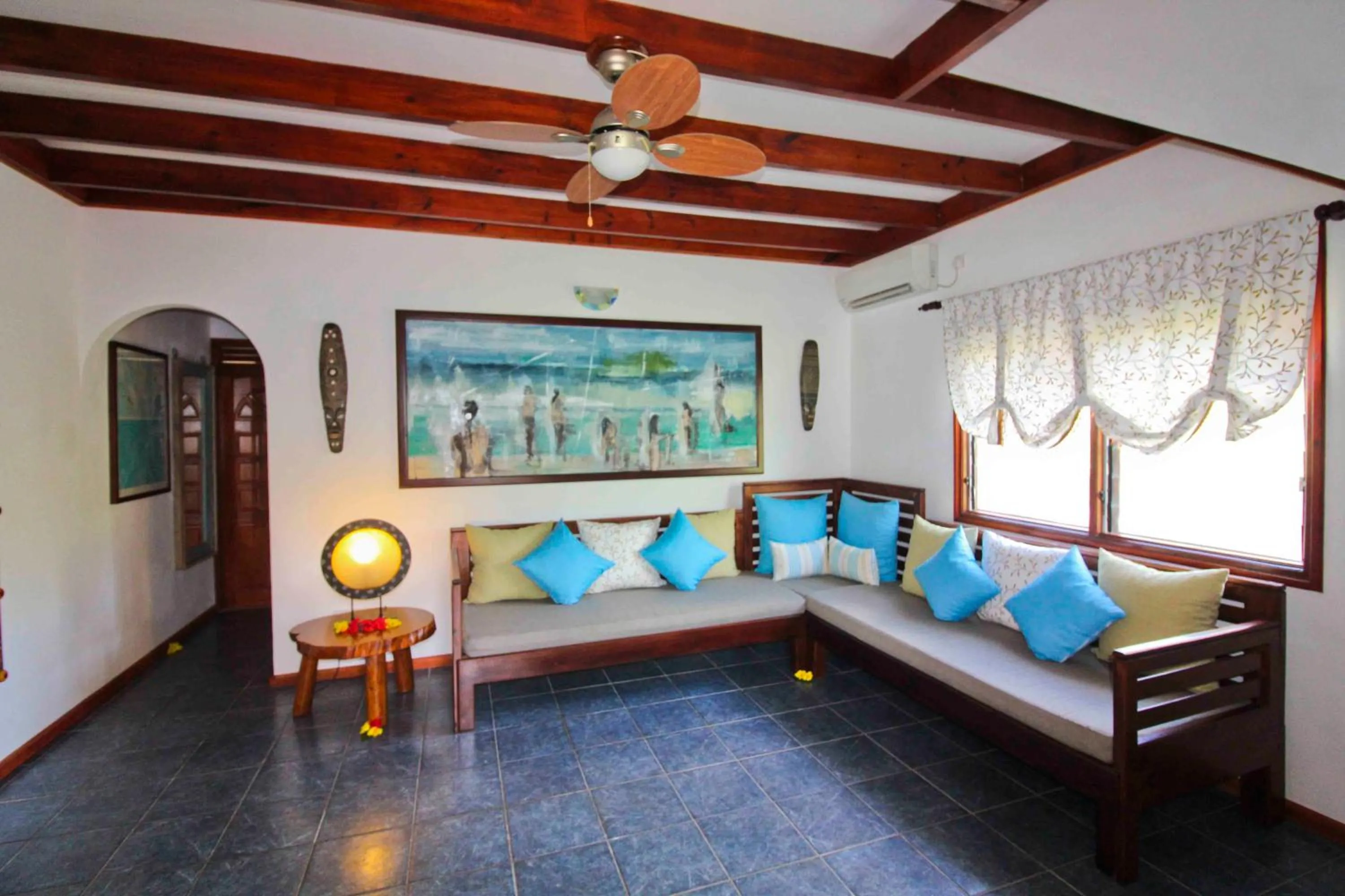 Living room, Bed in Takamaka Green Village