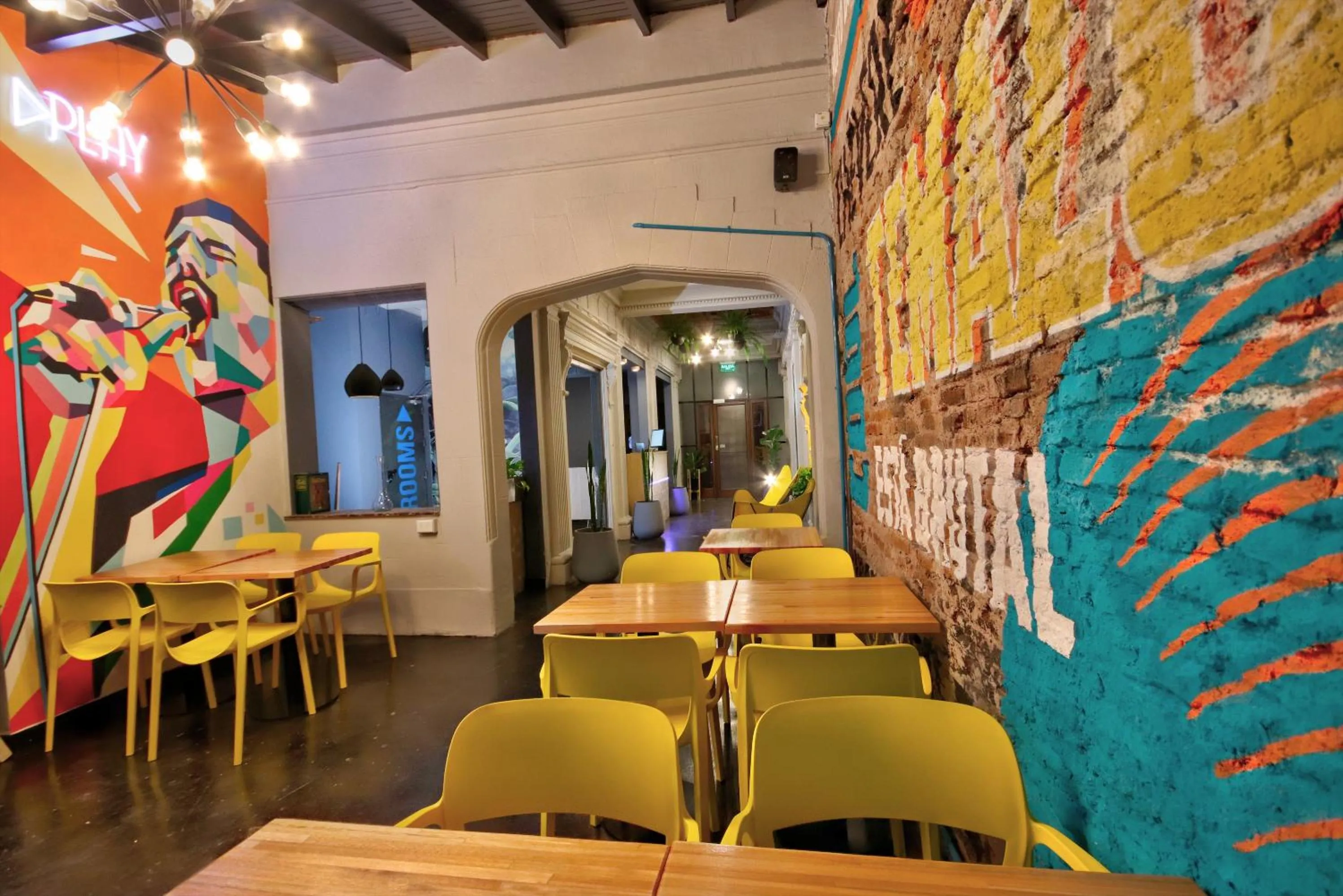 Living room in Play Hostel Garden