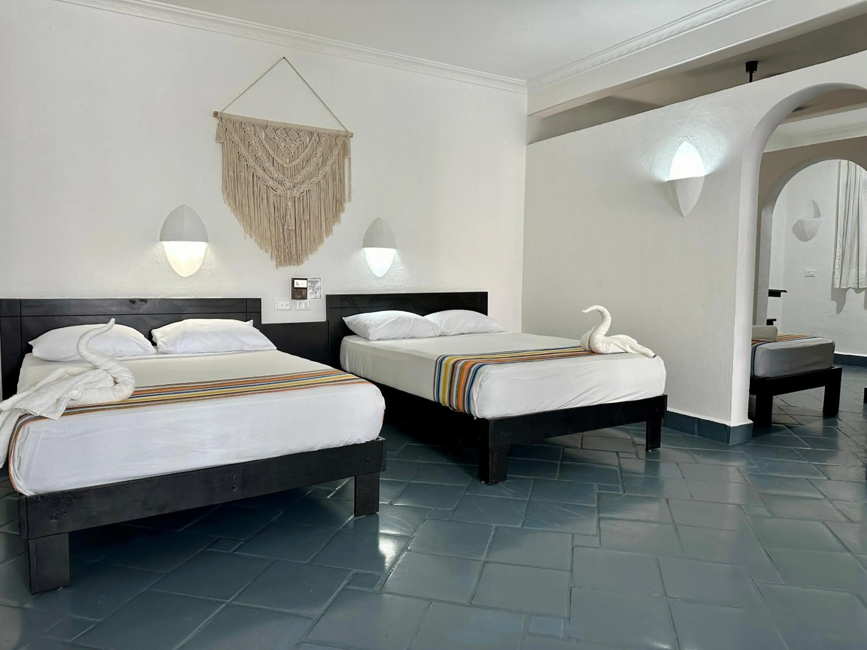 Bed in Hotel Plaza Nardos