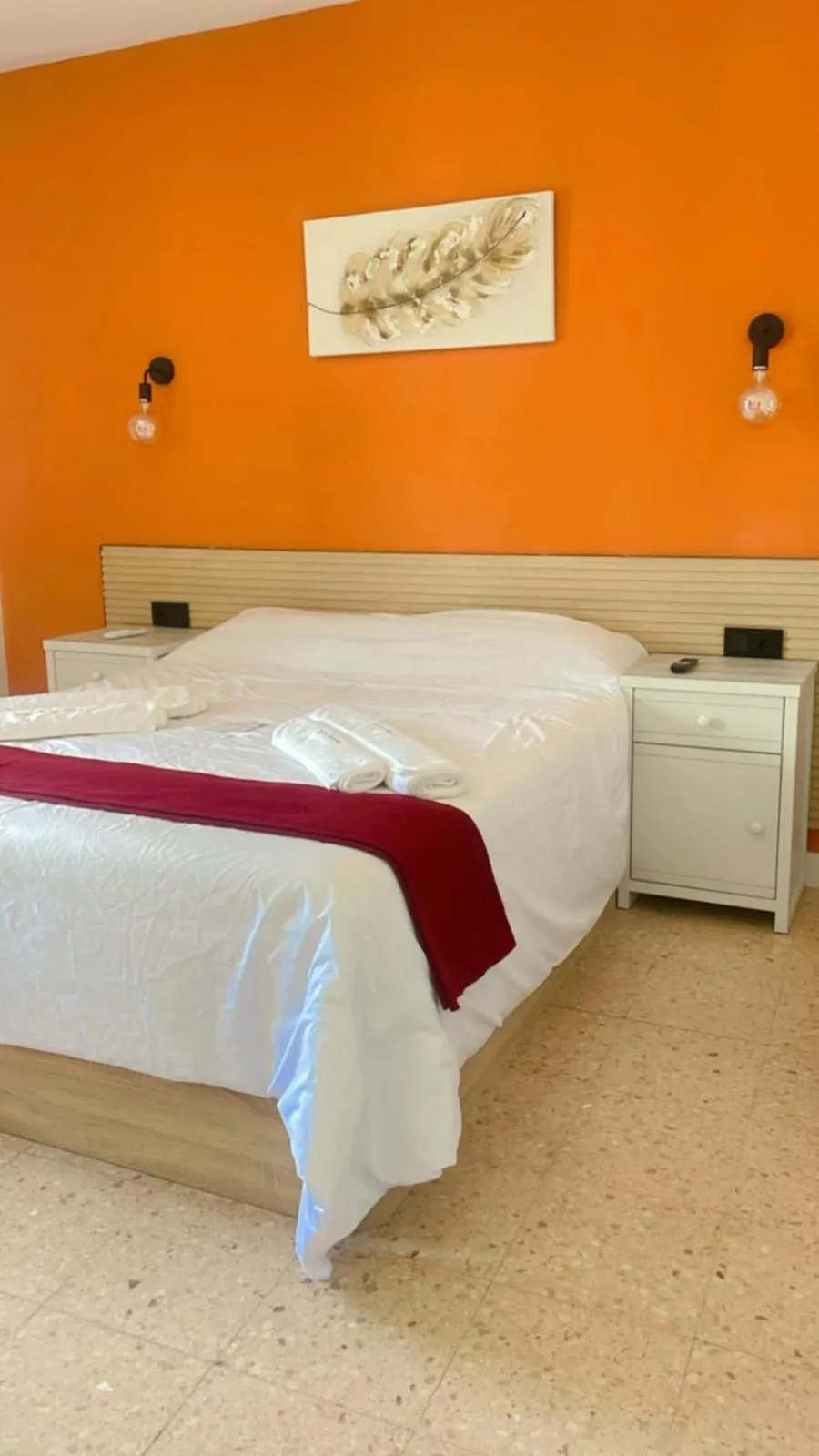 Bed in Hotel Arganda