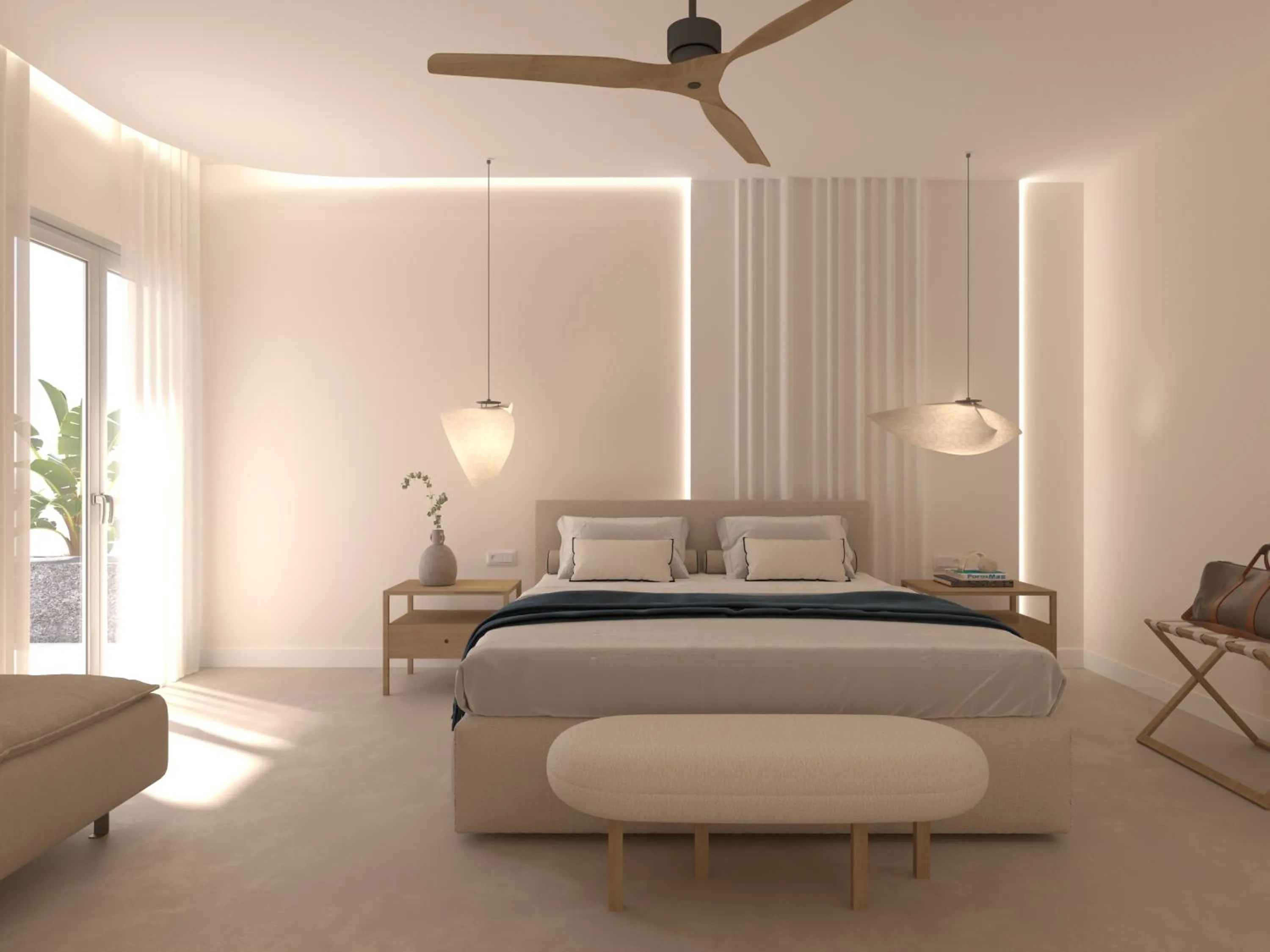 Bed in Yria Island Boutique Hotel & Spa