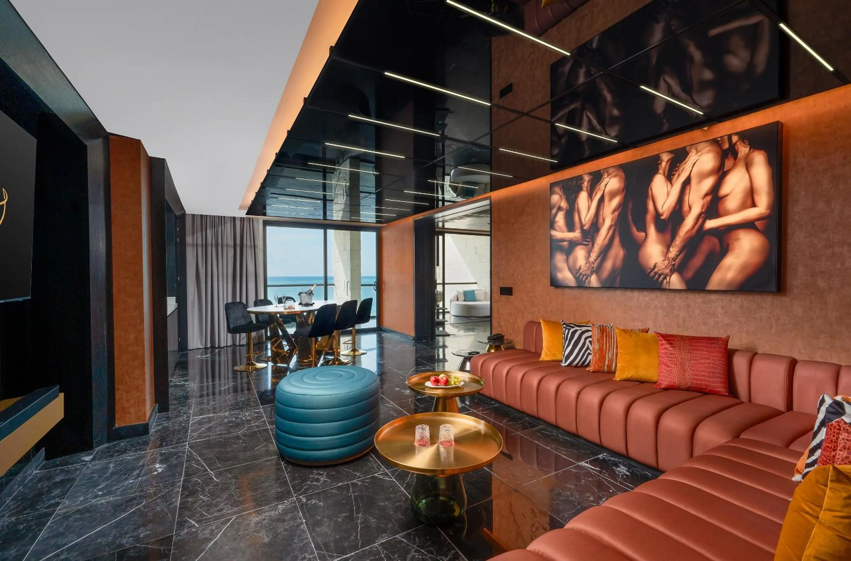 Living room in The Eden by Desire Riviera Maya All Inclusive - Couples Only