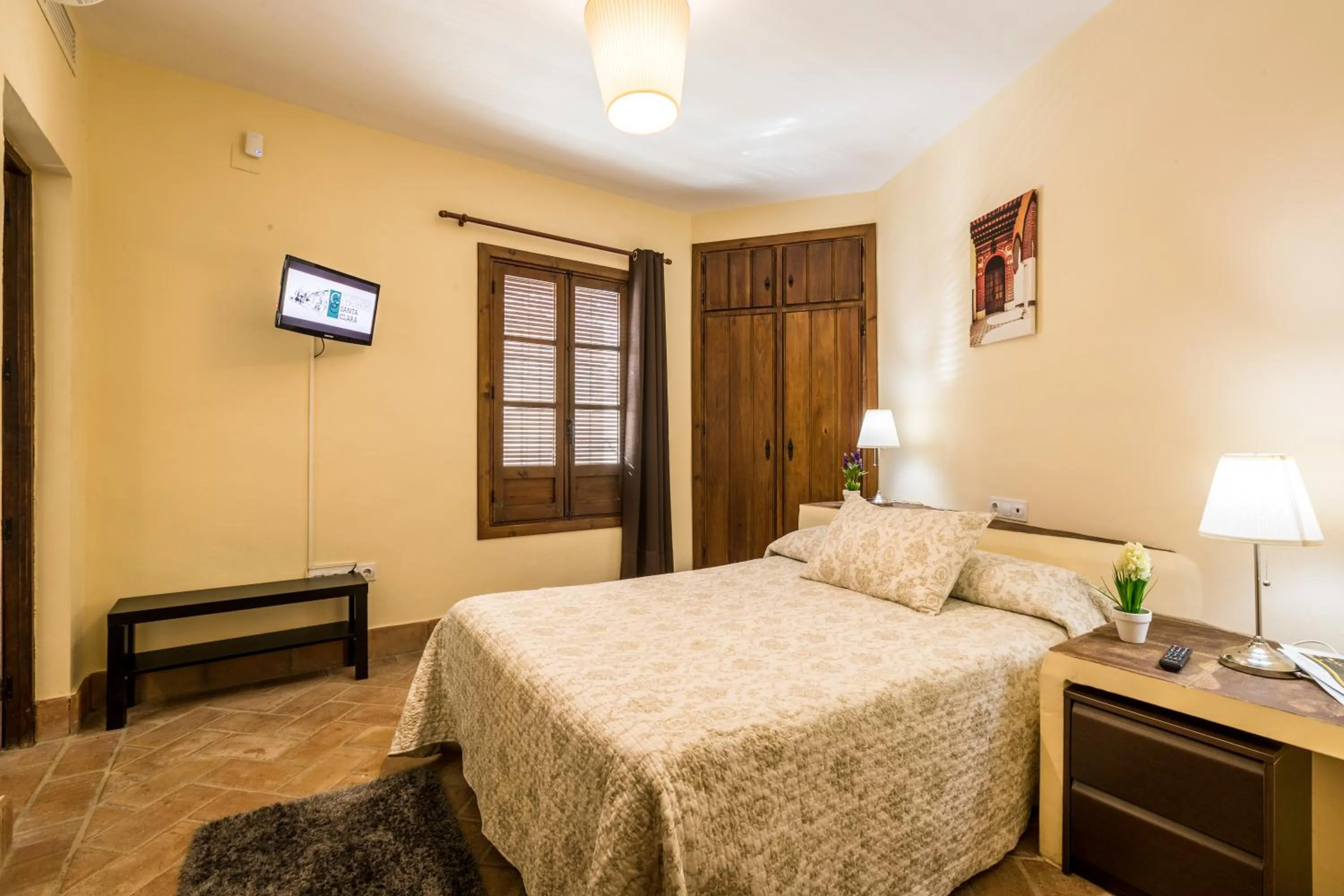 Bedroom, Bed in Hospedería Convento de Santa Clara