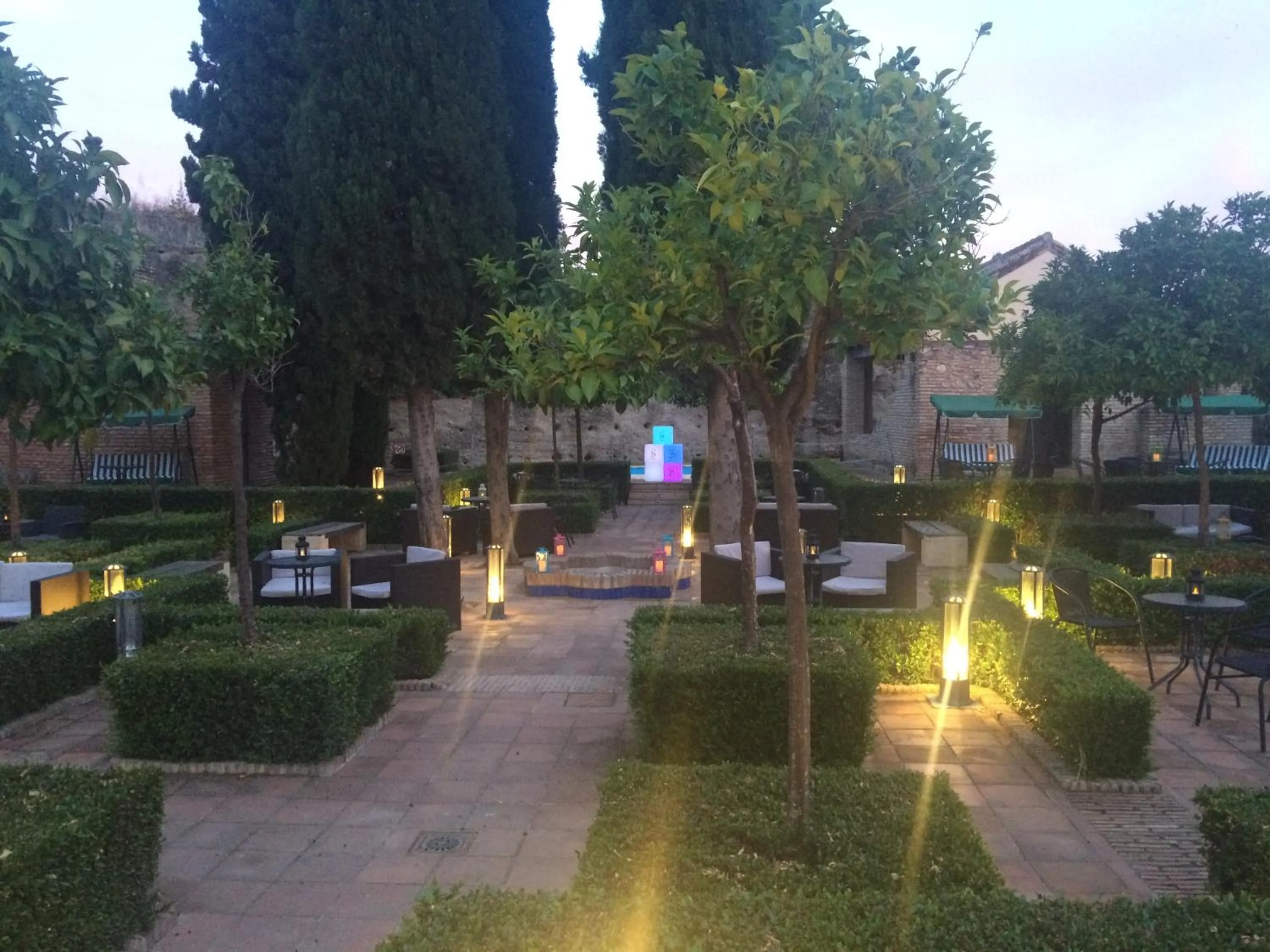 Garden view in Hospedería Convento de Santa Clara
