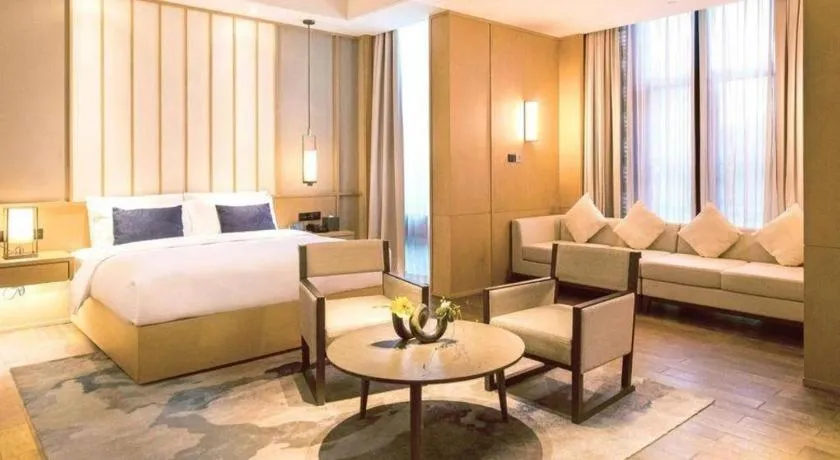 Bed in The Mulian Urban Resort Hotels Huadu