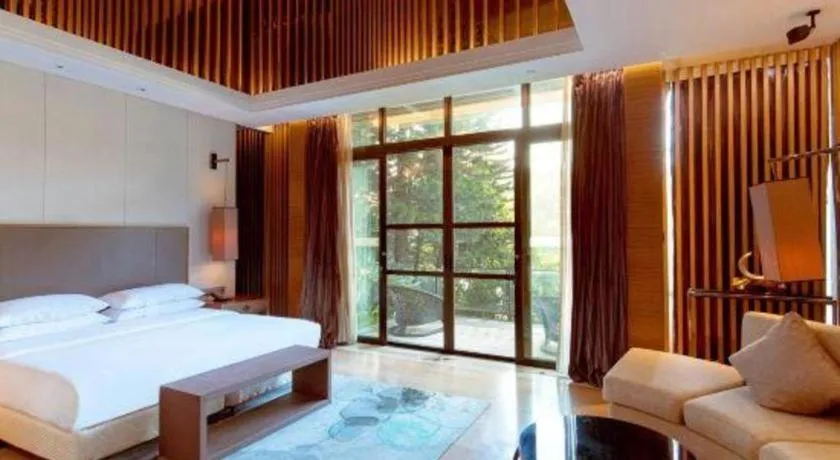 Bed in The Mulian Urban Resort Hotels Huadu