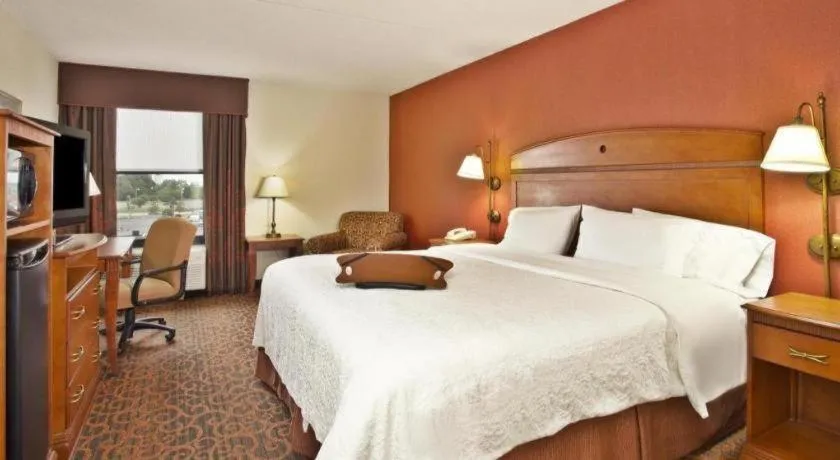 Bed in Hampton Inn Anderson