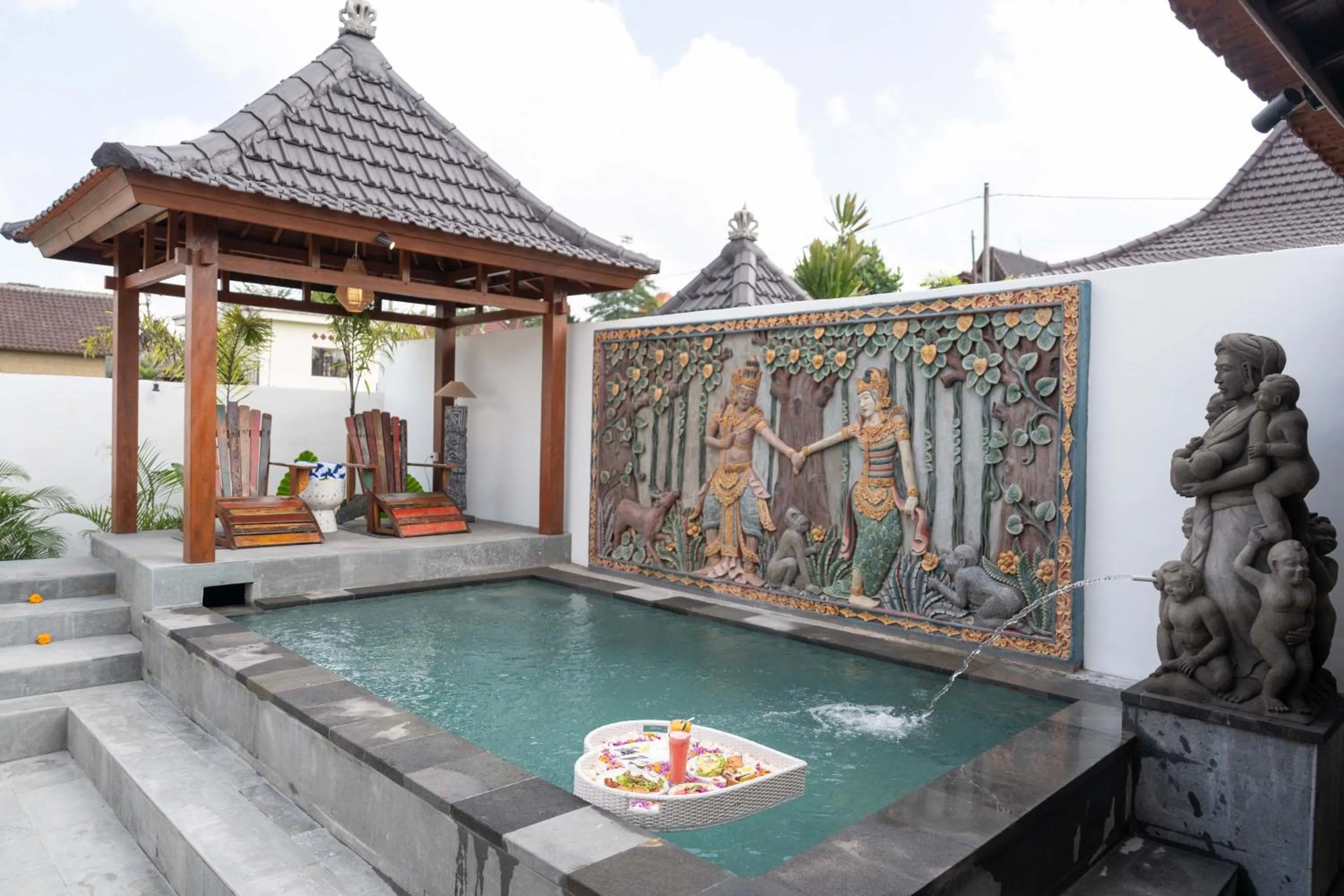 Pool view in Maddu Suites