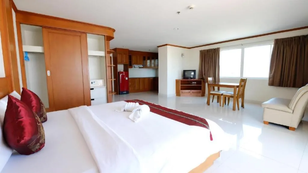 Bed in Phu View Talay Resort