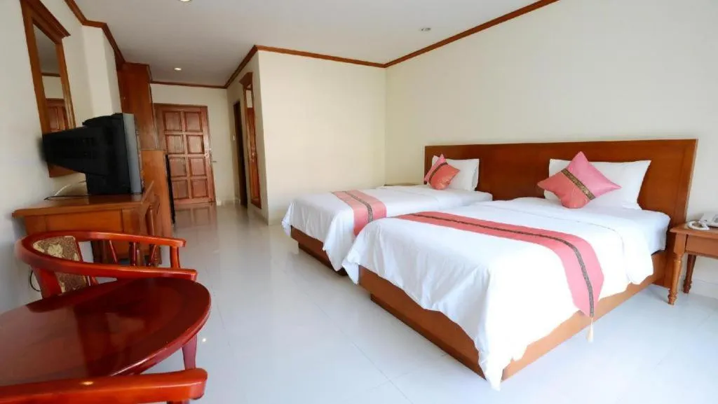 Bed in Phu View Talay Resort